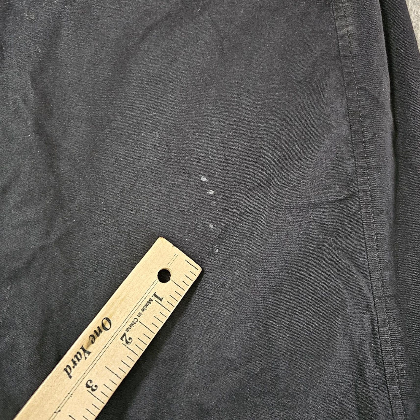 Abercrombie & Fitch Abercrombie & Fitch Pants Mens 31x27 (Tag 31x30) Black Loose Chino Stretch Twill Size US 31 - 3 Thumbnail