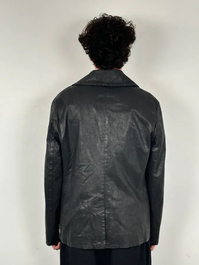 Polo Ralph Lauren AW2015 Ralph Lauren Black Officer Waxed Double-Breasted Coat Size US L / EU 52-54 / 3 - 3 Thumbnail