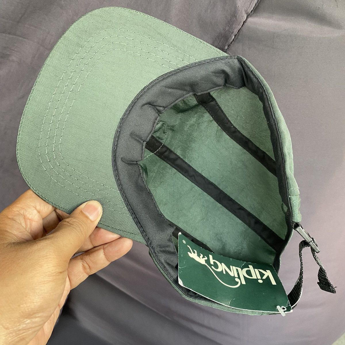 Other Kipling green four panel cap Size ONE SIZE - 4 Thumbnail