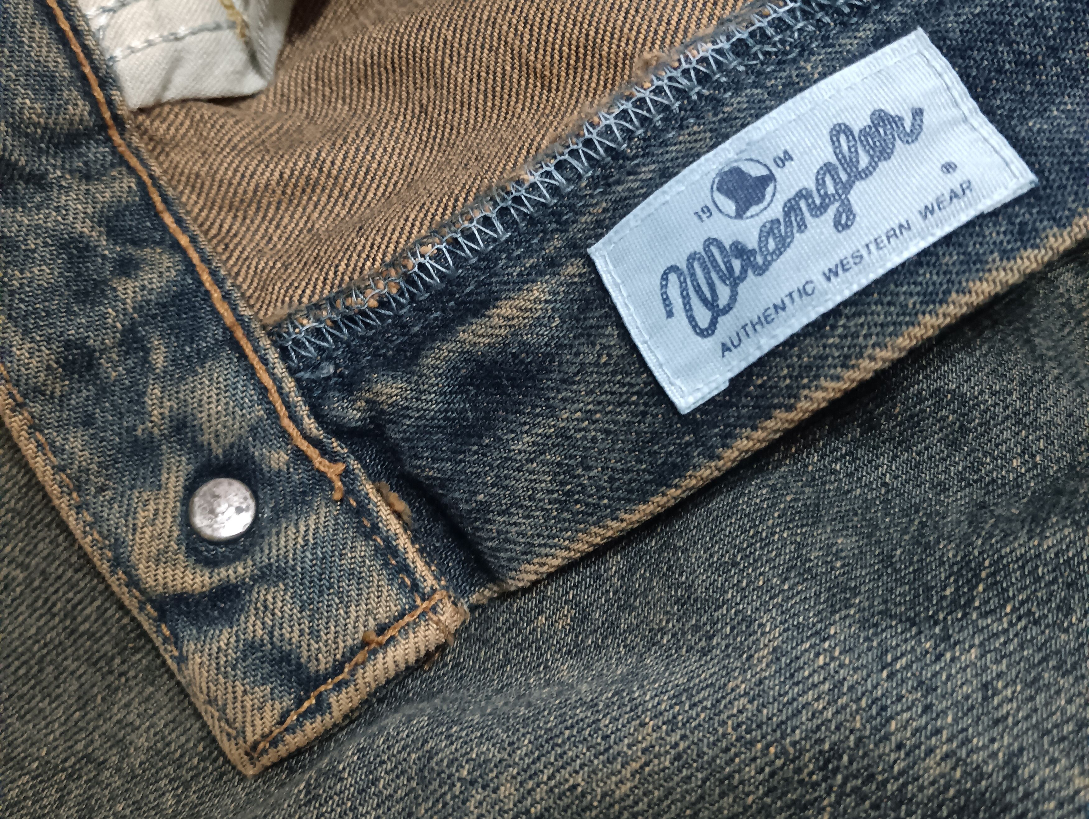 Wrangler VINTAGE WRANGLER SELVEDGE MUD WASH JEANS Size US 32 / EU 48 - 2 Thumbnail