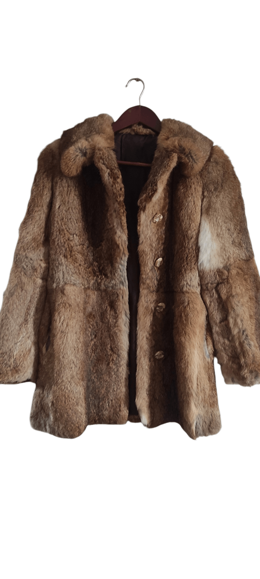Genuine Leather × Vintage Frylane Paris Genuine Real Rabbit Fur Coat Made In France M Size M / US 6-8 / IT 42-44 - 2 Thumbnail