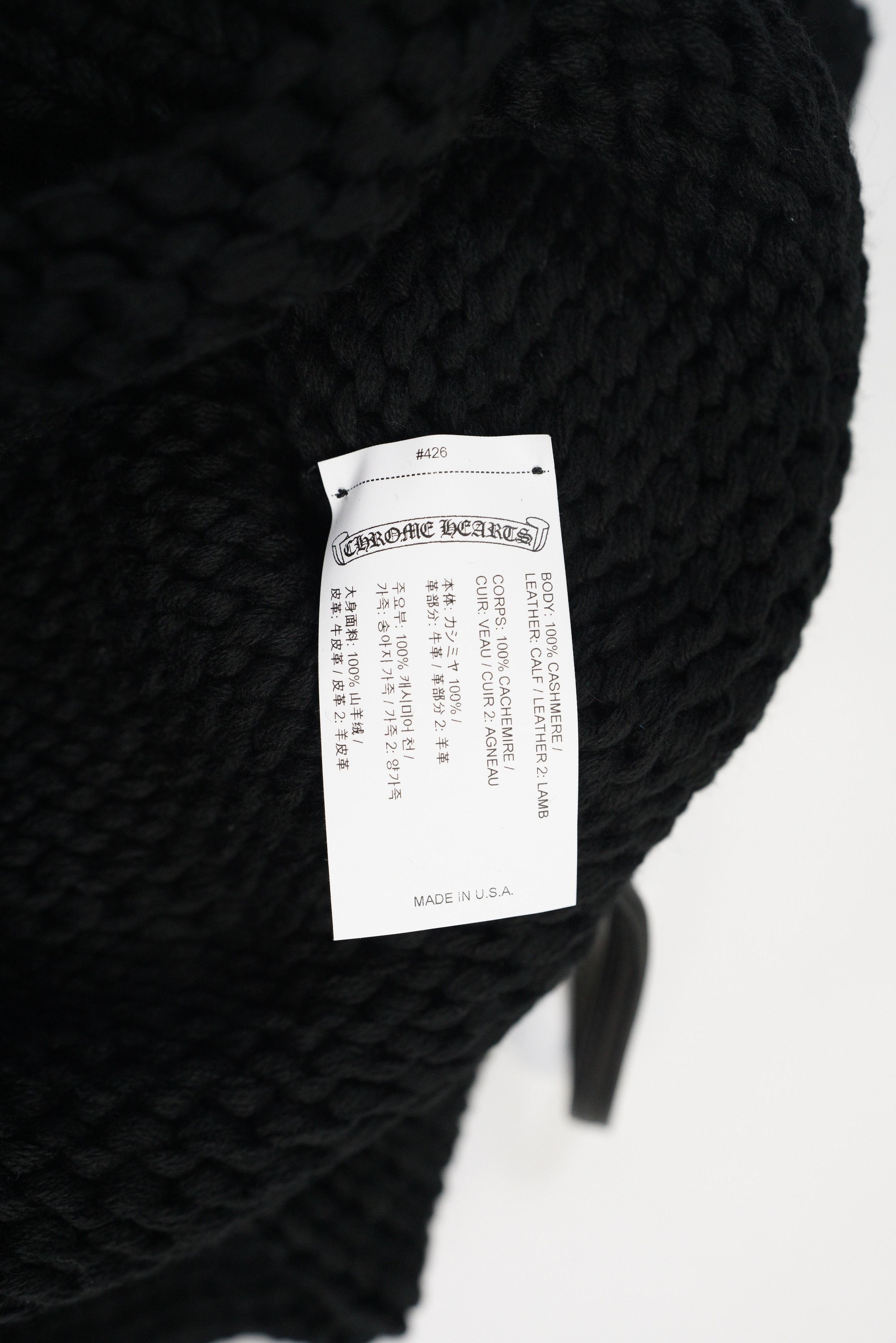 Chrome Hearts Chrome Hearts Black Knitted Christmas Stocking Size ONE SIZE - 9 Thumbnail