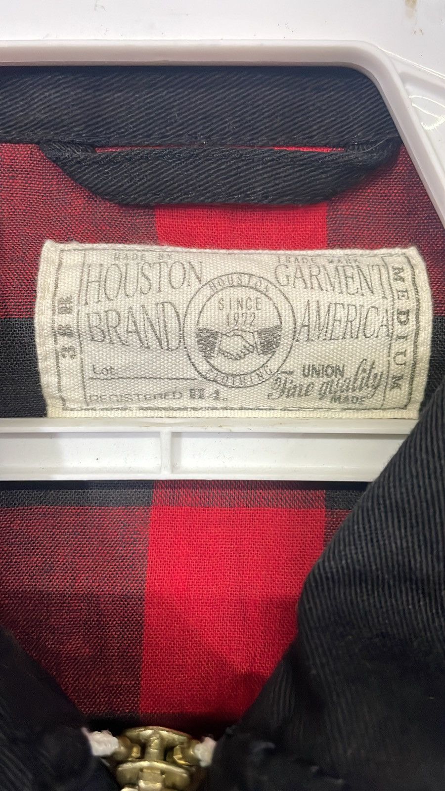 Japanese Brand × Vintage Houston Men's Black Embroidered Cotton Jacket Biker Size US M / EU 48-50 / 2 - 5 Thumbnail
