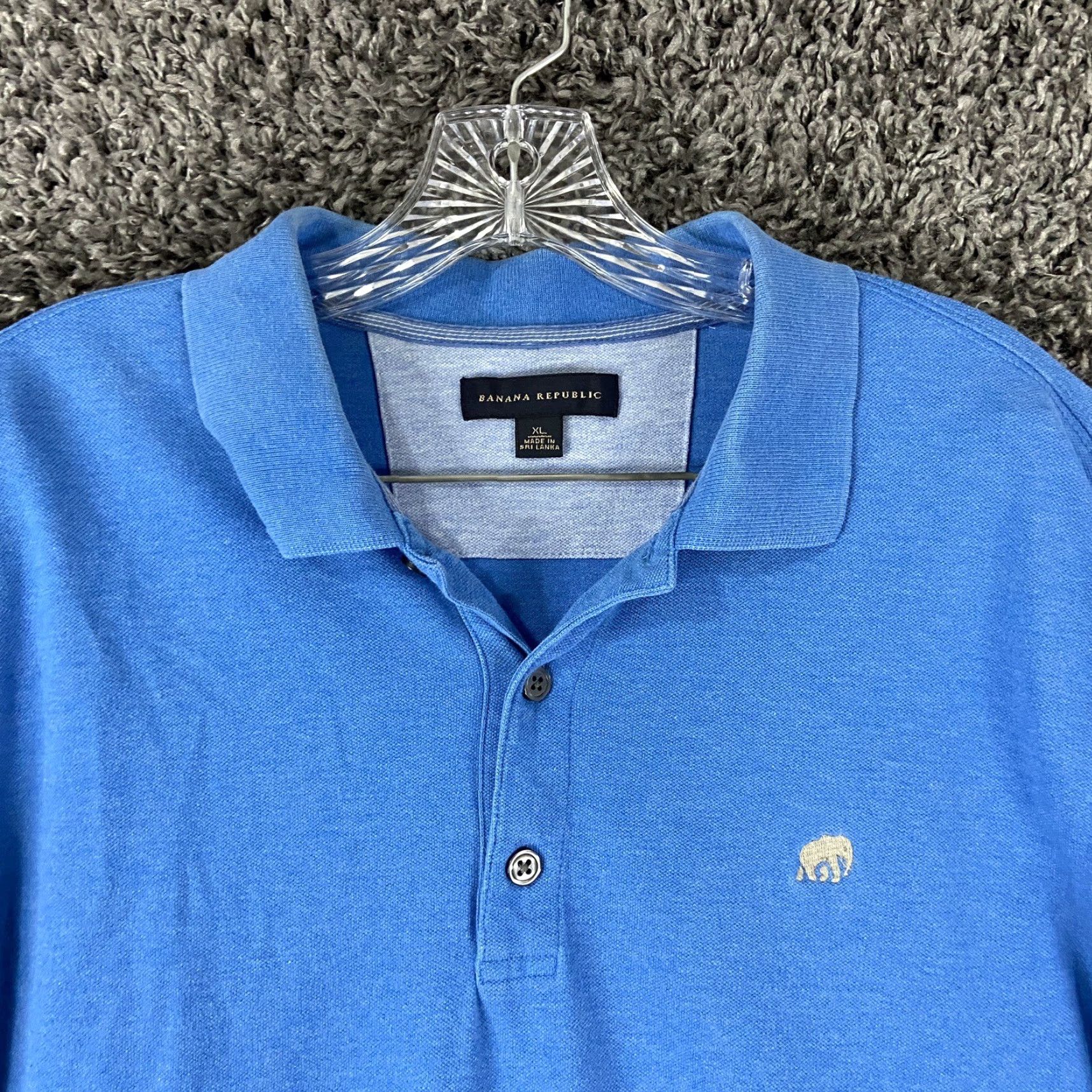Banana Republic BANANA REPUBLIC Polo Shirt Men XL Blue Short Sleeve Regular Fit Men’s Polo XL Blue Shirt Size US XL / EU 56 / 4 - 5 Thumbnail