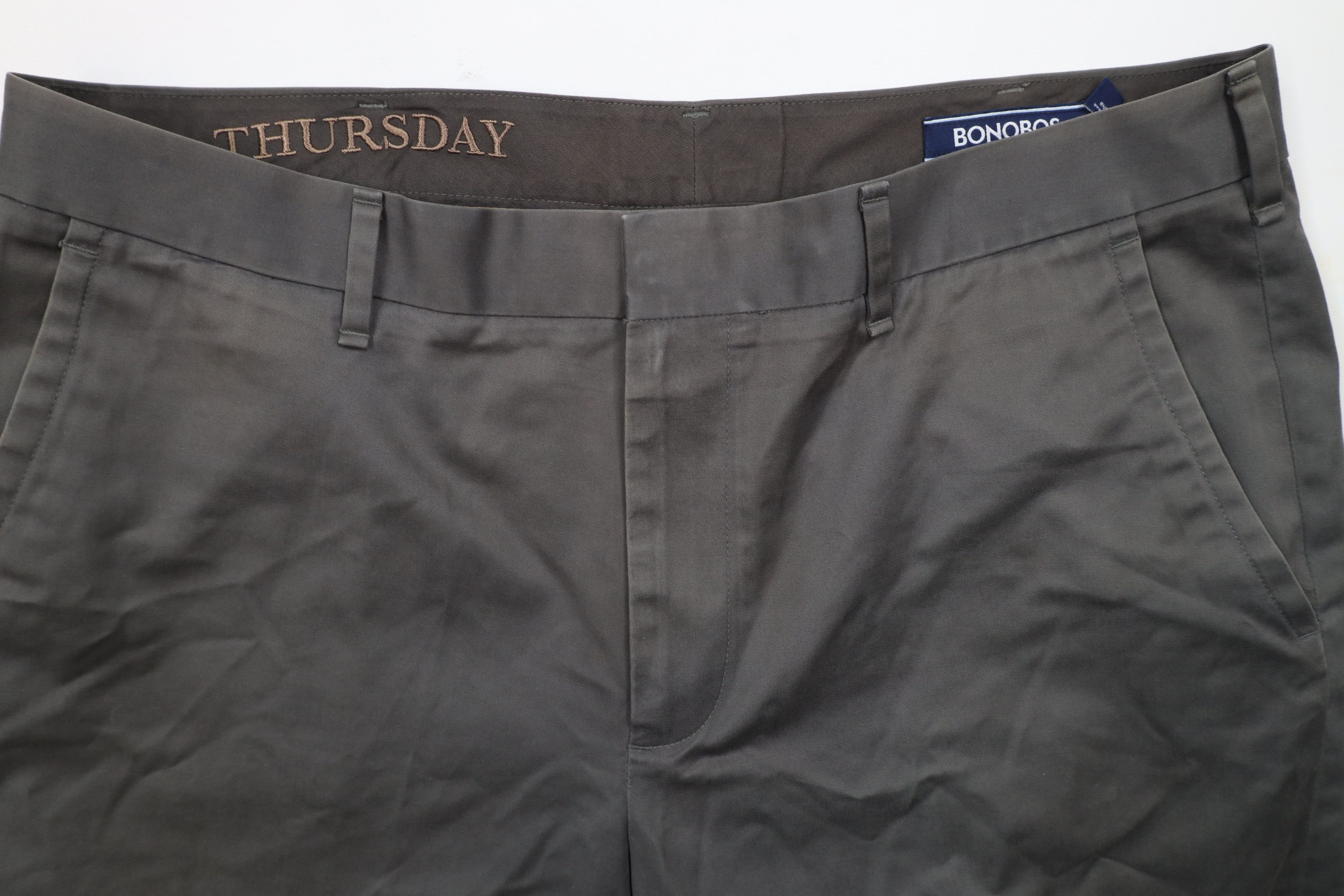 Bonobos × Vintage Bonobos Thursday Straight Leg Chino Pants Trousers Gray Size US 34 / EU 50 - 6 Thumbnail
