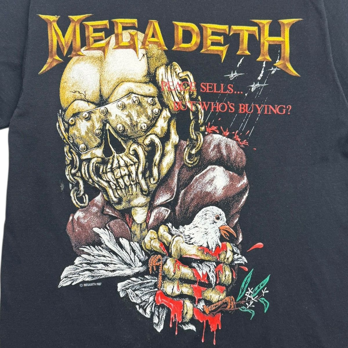 Band Tees 1987 Megadeth Peace Sells But Who’s Buying? Metal T-Shirt Size US M / EU 48-50 / 2 - 3 Thumbnail