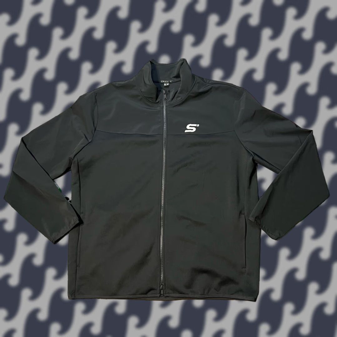 Theory Jacket Men 2XL Black Full Zip Jetliner Stroud D3