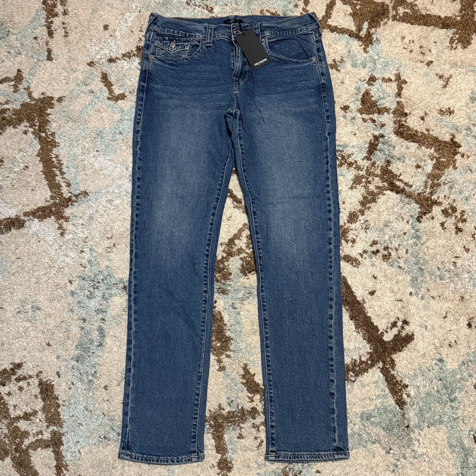 True Religion NWT True Religion Mens Geno Relaxed Slim Jeans Size 34 Y2K Size US 34 / EU 50 - 2 Thumbnail