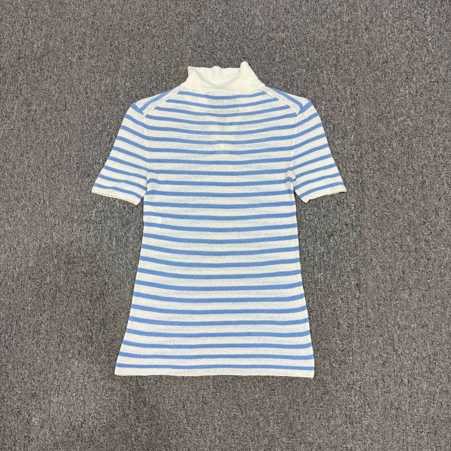 Dior Dior blue/white stripe cashmere short-sleeve 34 99 new Size XS / US 0-2 / IT 36-38 - 2 Thumbnail