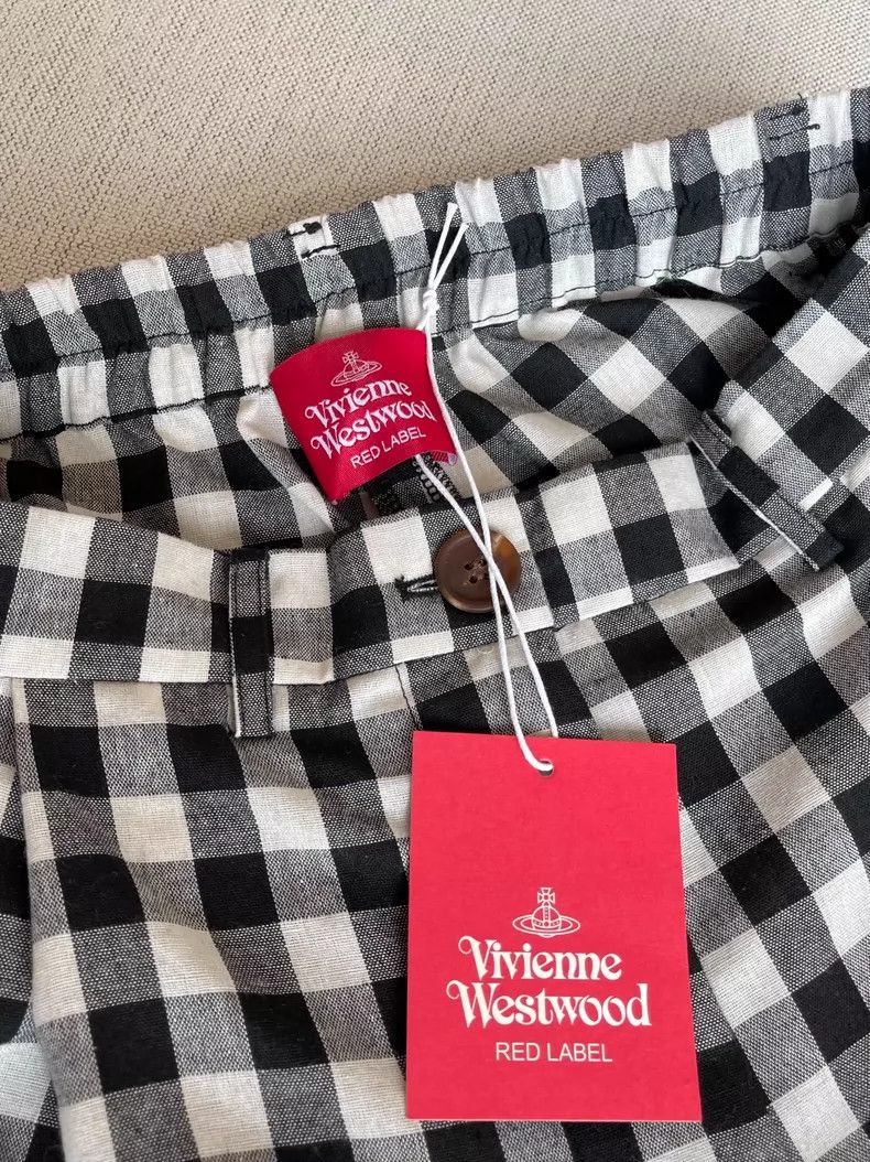Vivienne Westwood Vivienne Westwood sizeS Embroidered plaid trousers Size 26" / US 2 / IT 38 - 3 Thumbnail