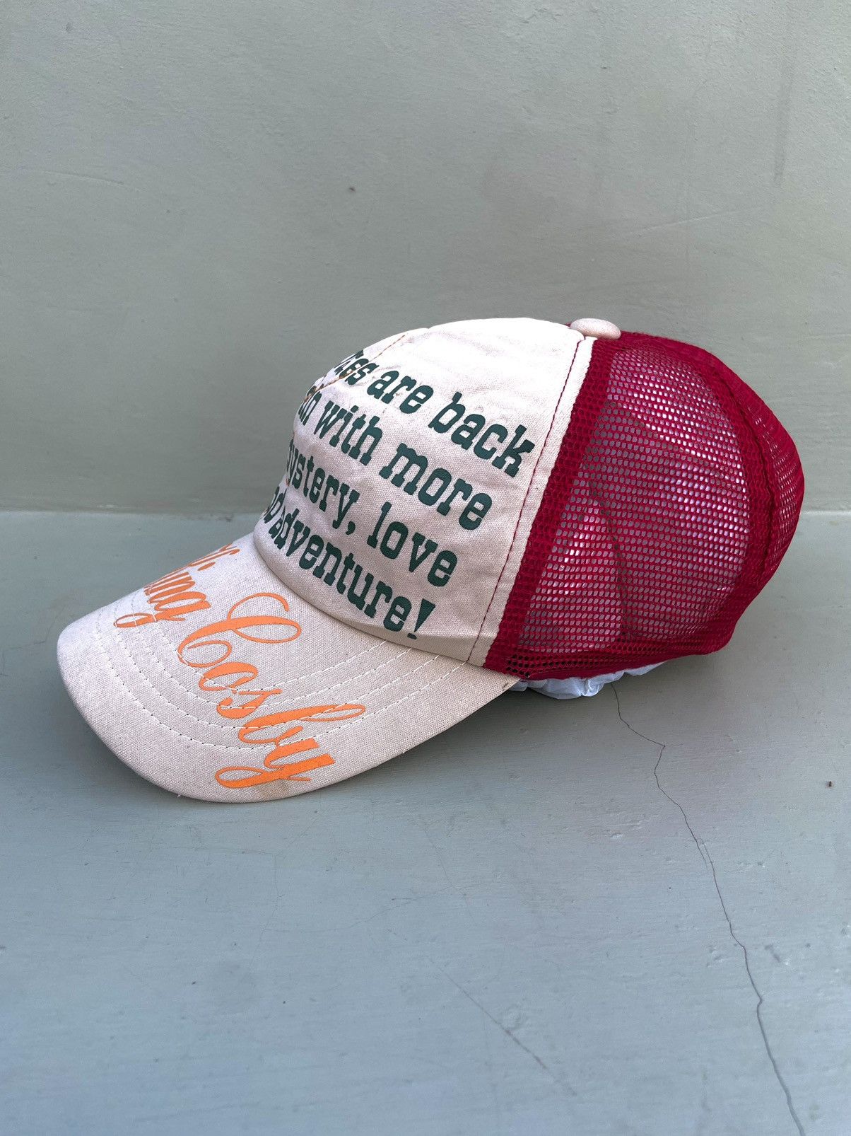 If Six Was Nine 2000s punk skull embroidery trucker hat Size ONE SIZE - 3 Thumbnail