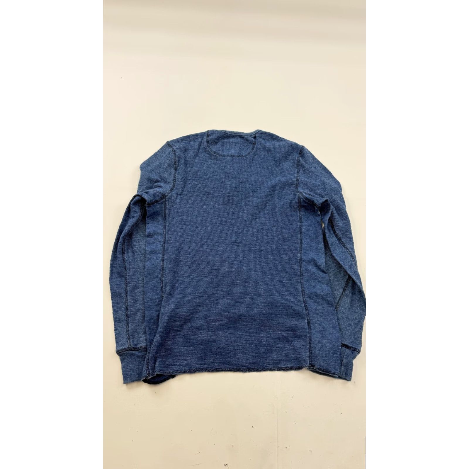 Lucky Brand Lucky Brand Shirt Mens Medium Blue Thermal Lived In Henley Long Sleeve Top Size US M / EU 48-50 / 2 - 6 Thumbnail