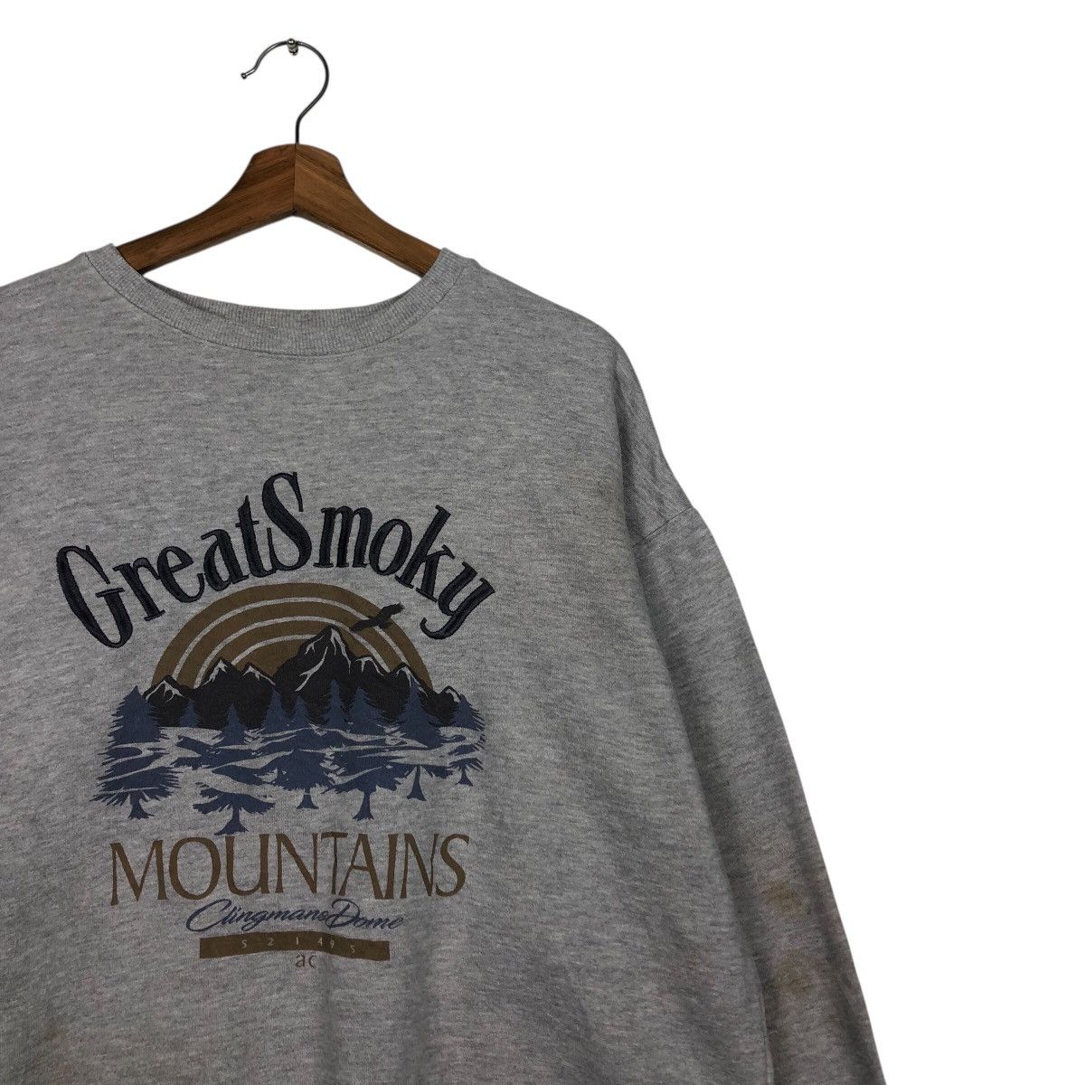 Japanese Brand 📌Vintage Sweatshirt Great Smoky Mountains Big Logo Size US L / EU 52-54 / 3 - 7 Thumbnail
