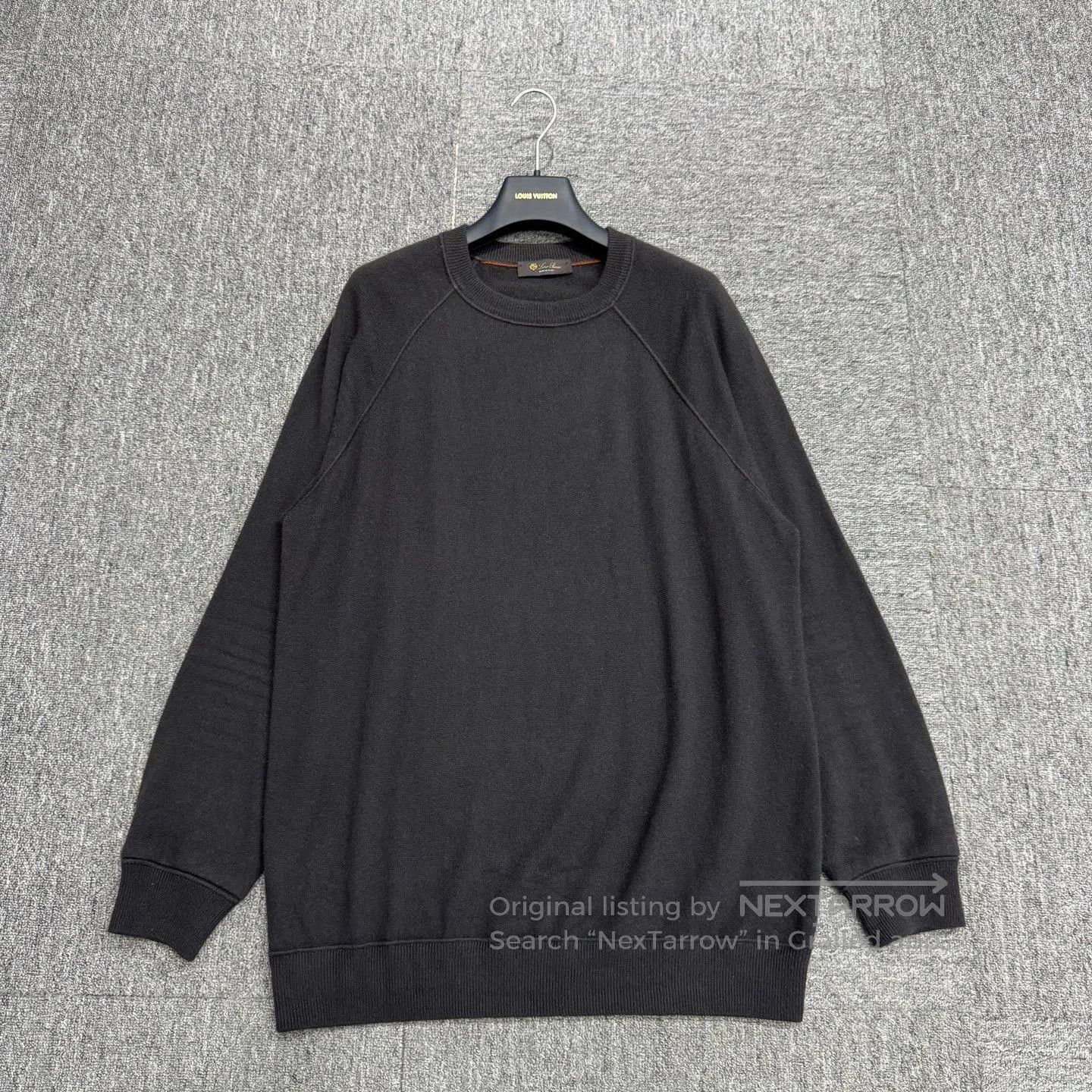 Loro Piana Black Long-Sleeve Sweatshirt. Size US L / EU 52-54 / 3 - 1 Thumbnail