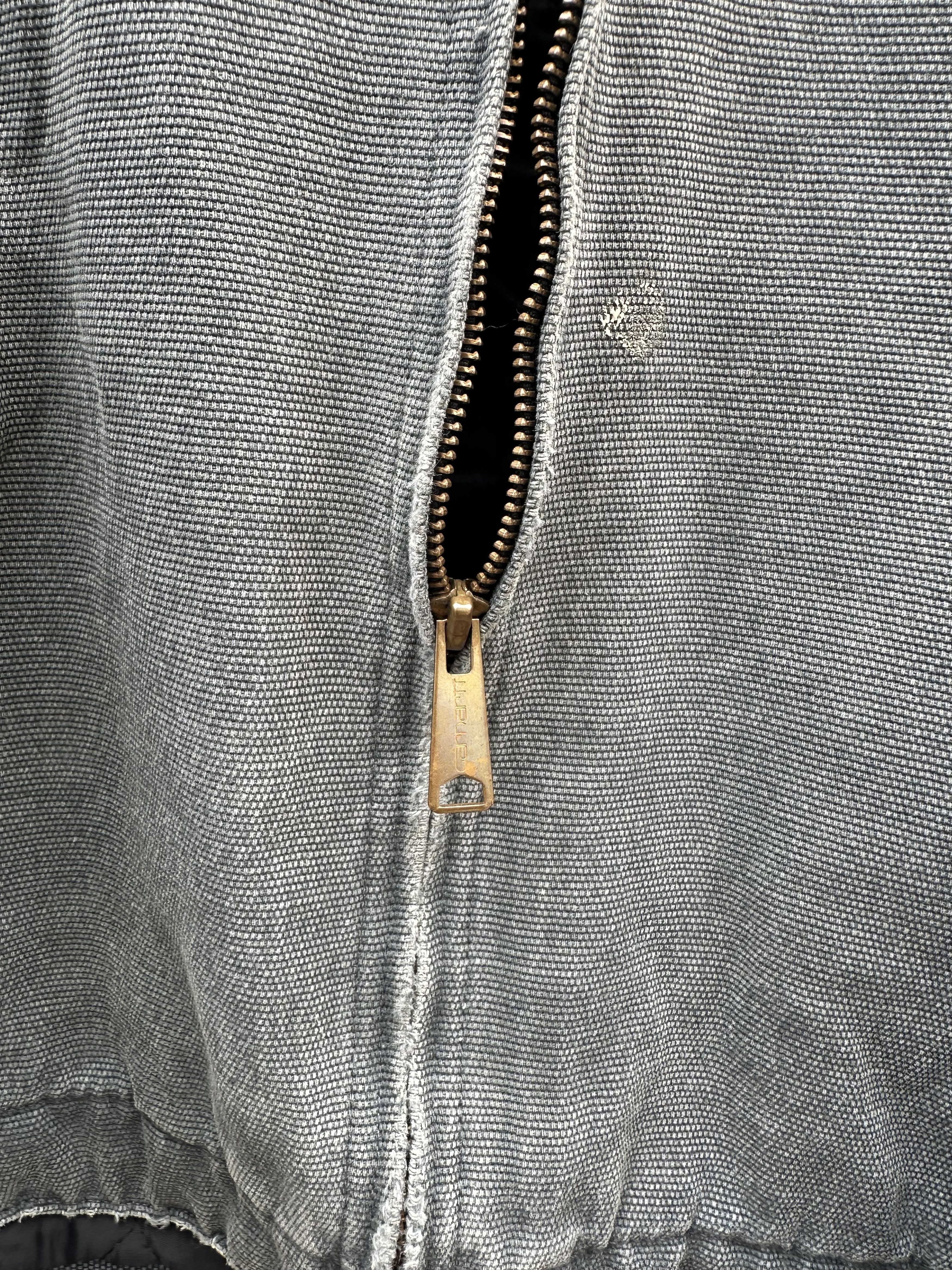 Carhartt 90s Carhartt Detroit Jacket J01 - Faded Gray / Distressed Size US L / EU 52-54 / 3 - 5 Thumbnail