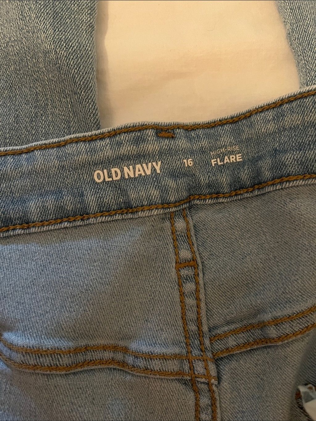 Old Navy Old Navy women’s Light Blue distressed Bootcut Jeans Size 38" / US 16 / IT 52 - 2 Thumbnail