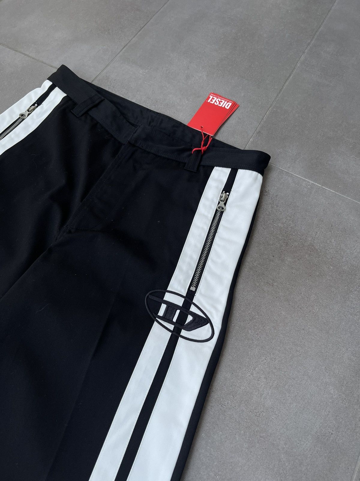 Diesel !DS! SS23 Diesel P-Beck White Black Casual Pants Size US 32 / EU 48 - 12 Thumbnail