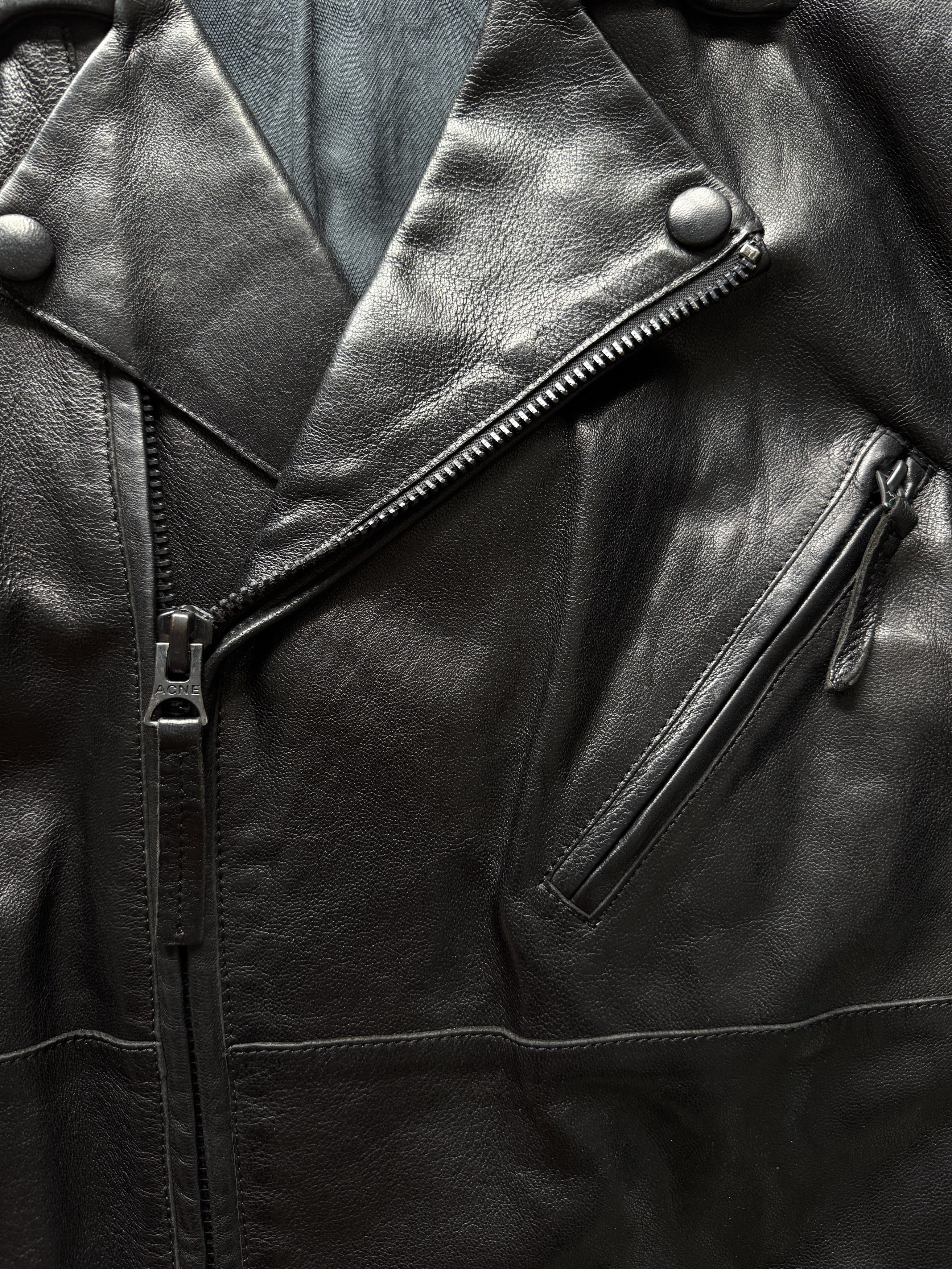 Acne Studios Acne Studios Oscar Black Leather Jacket Size US M / EU 48-50 / 2 - 3 Thumbnail