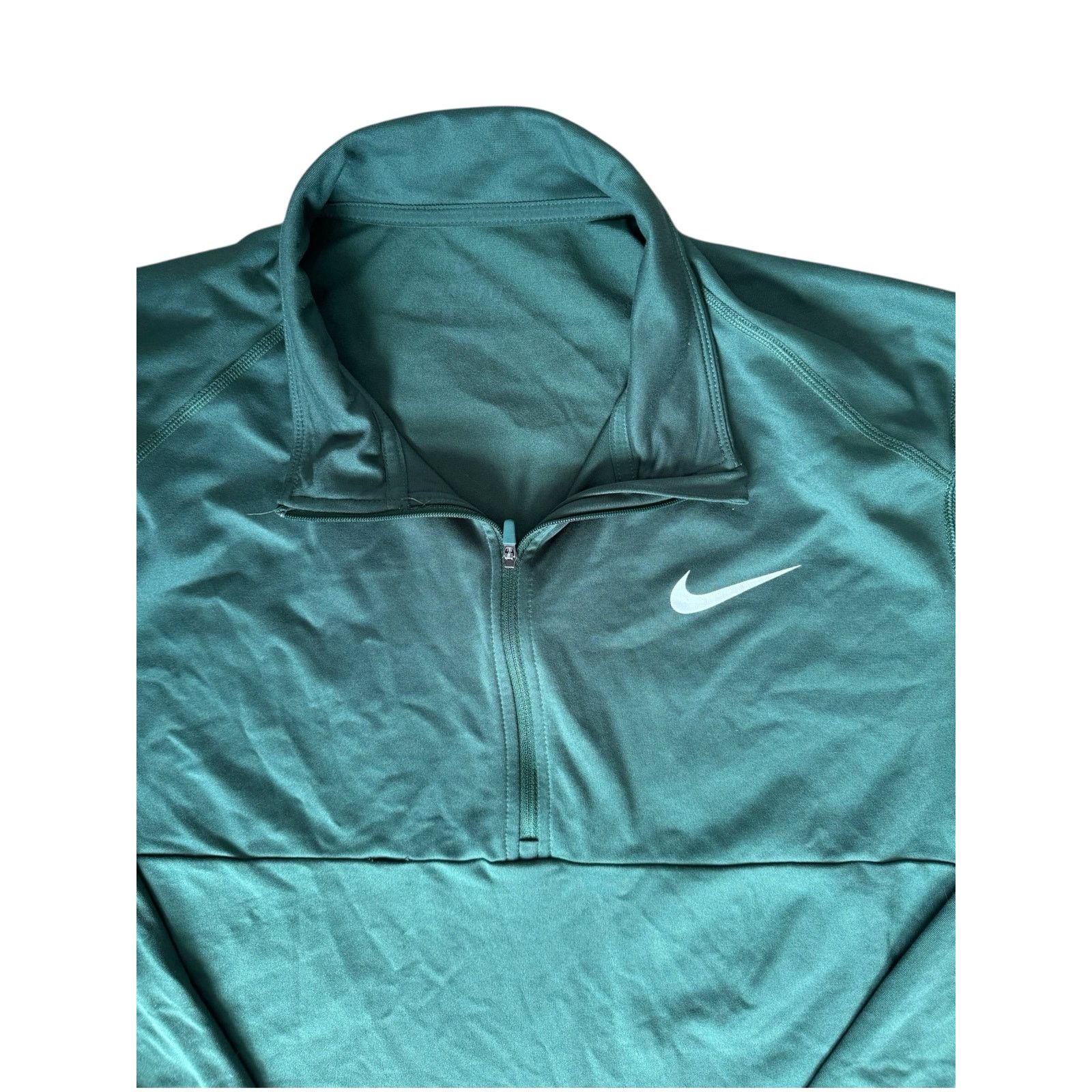 Nike Nike Dri-FIT Quarter Zip Pullover XL Green Athletic Shirt Size US XL / EU 56 / 4 - 3 Thumbnail