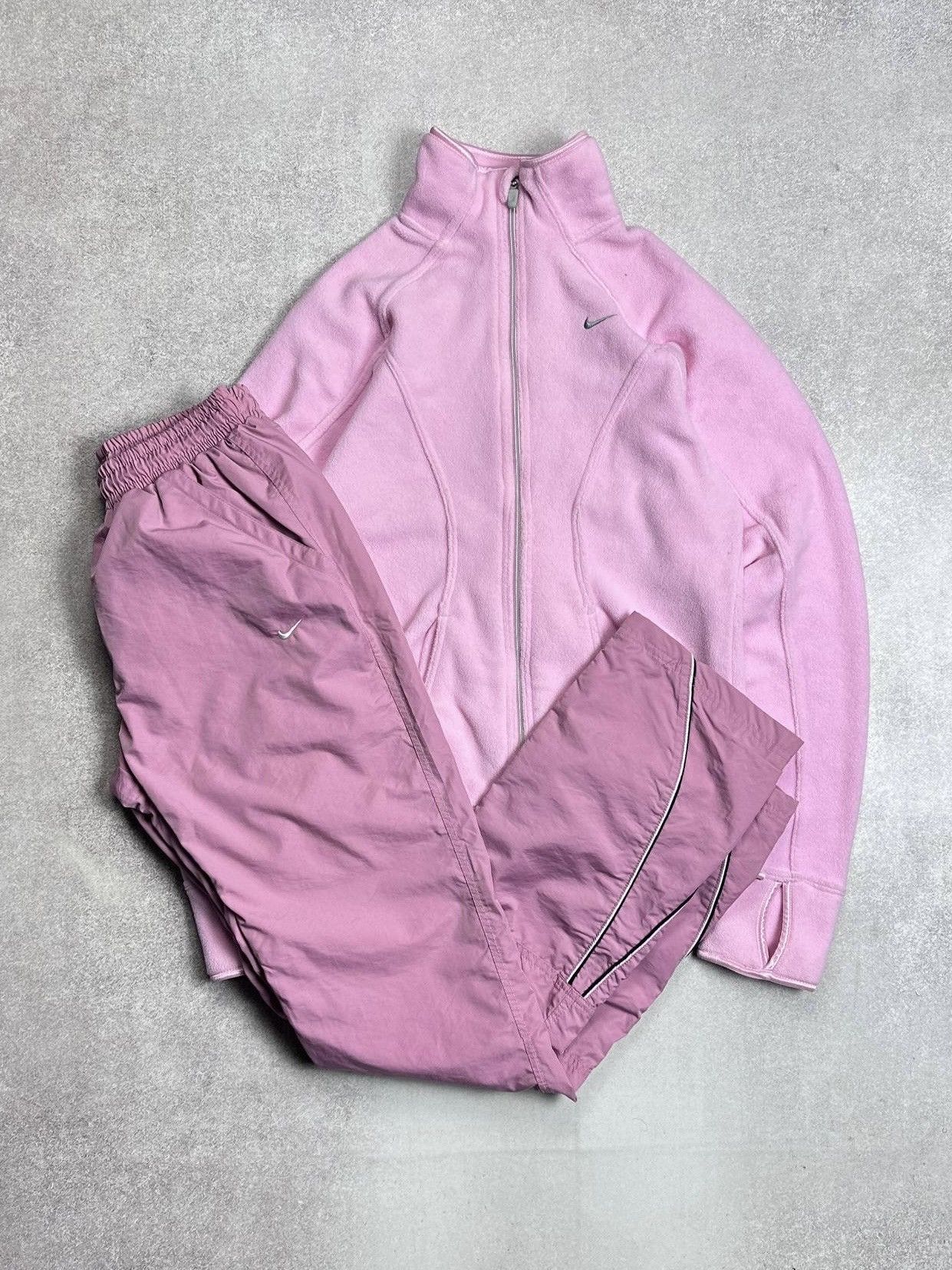 Vintage Nike Swoosh Fleece Retro Womans Tracksuit Rare S