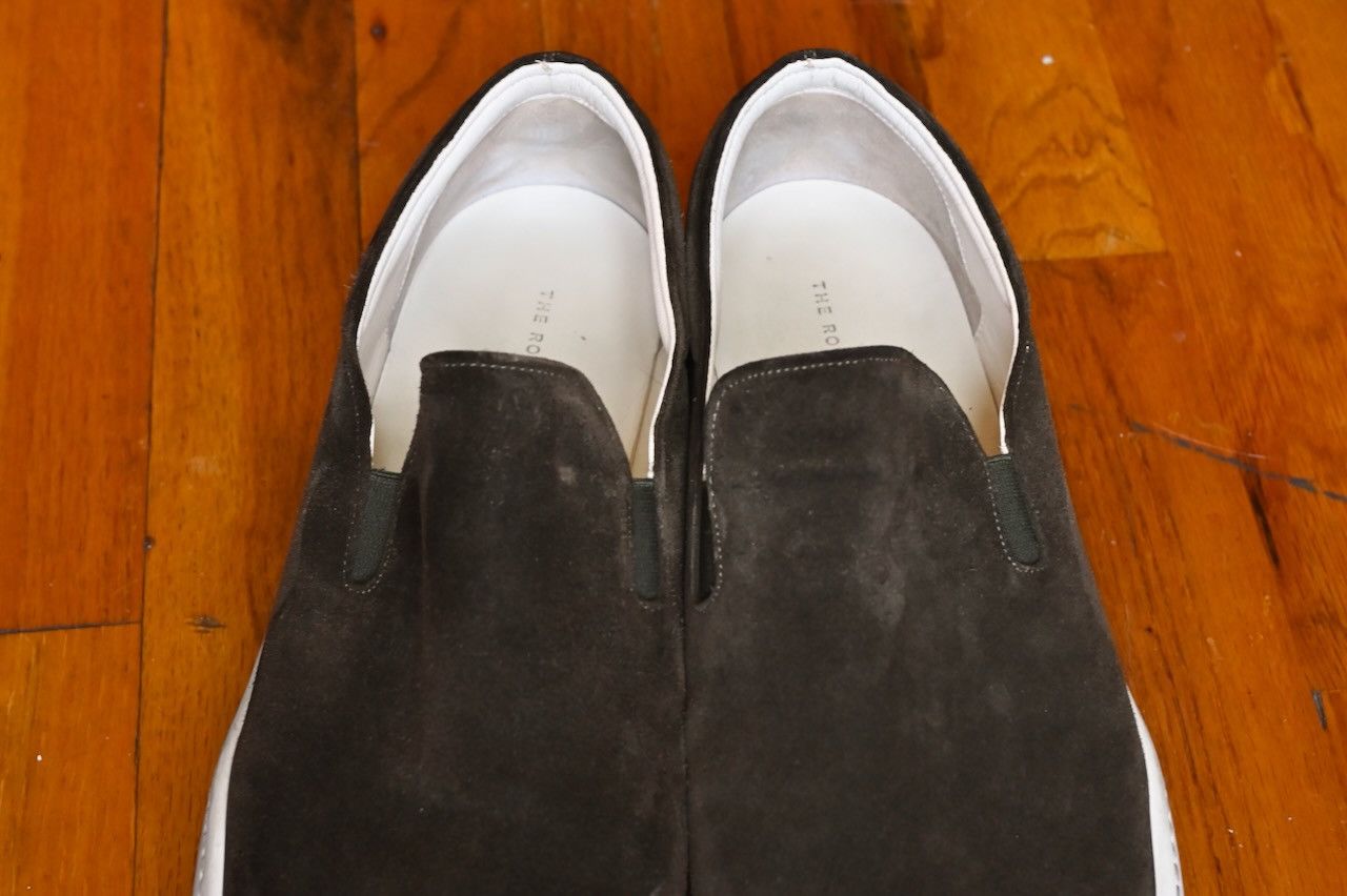 The Row Dean Suede Slip-On Sneaker Size US 12 / EU 45 - 9 Thumbnail