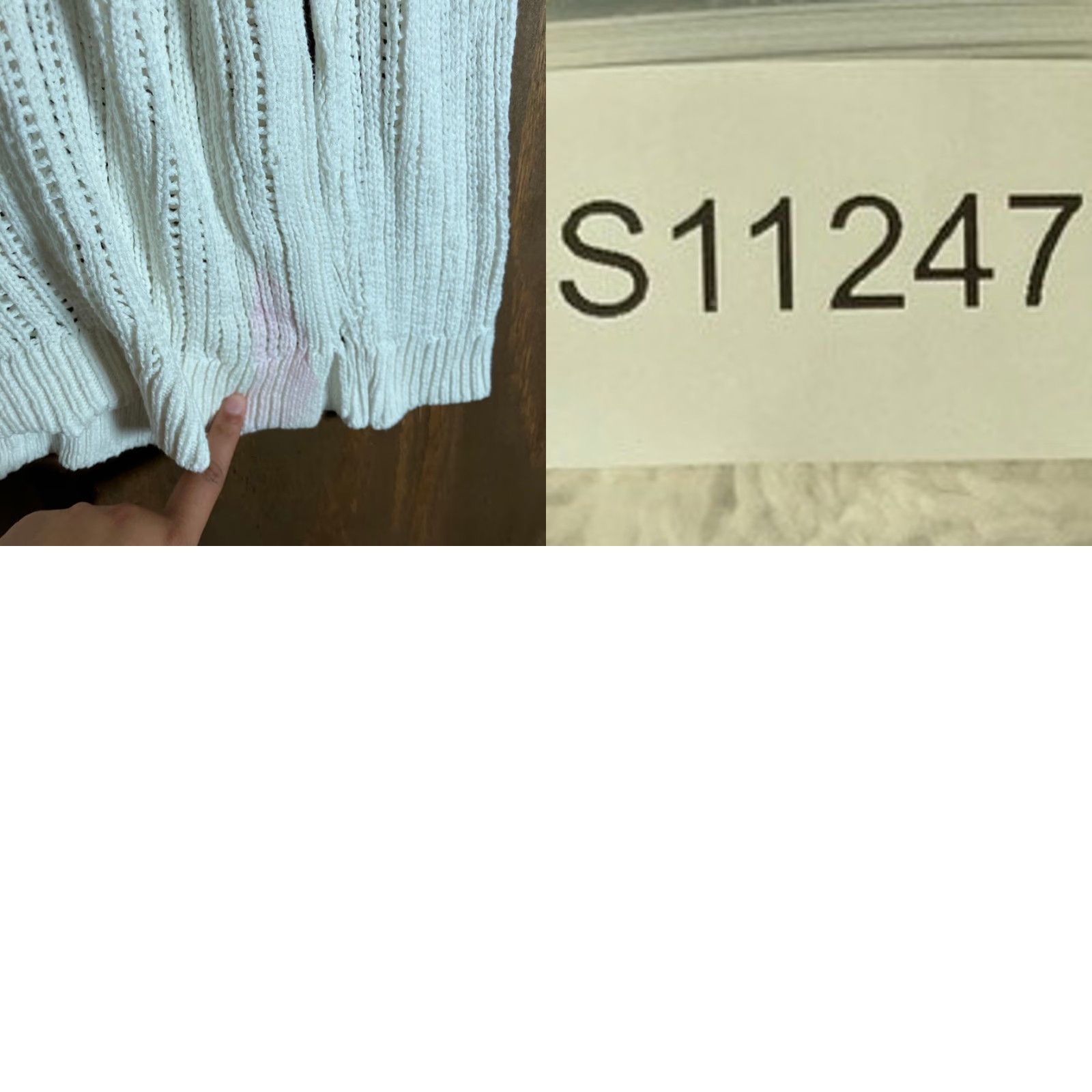 Talbots Talbots Sweater Womens Large White Open-Knit 100% Cotton Long Sleeve Size L / US 10 / IT 46 - 9 Thumbnail