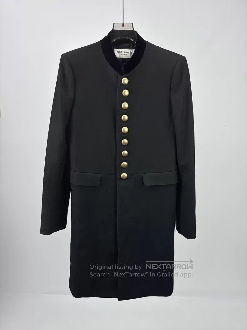 Saint Laurent Paris Saint Laurent Paris Court Collar Wool Coat i Size US S / EU 44-46 / 1 - 1 Thumbnail