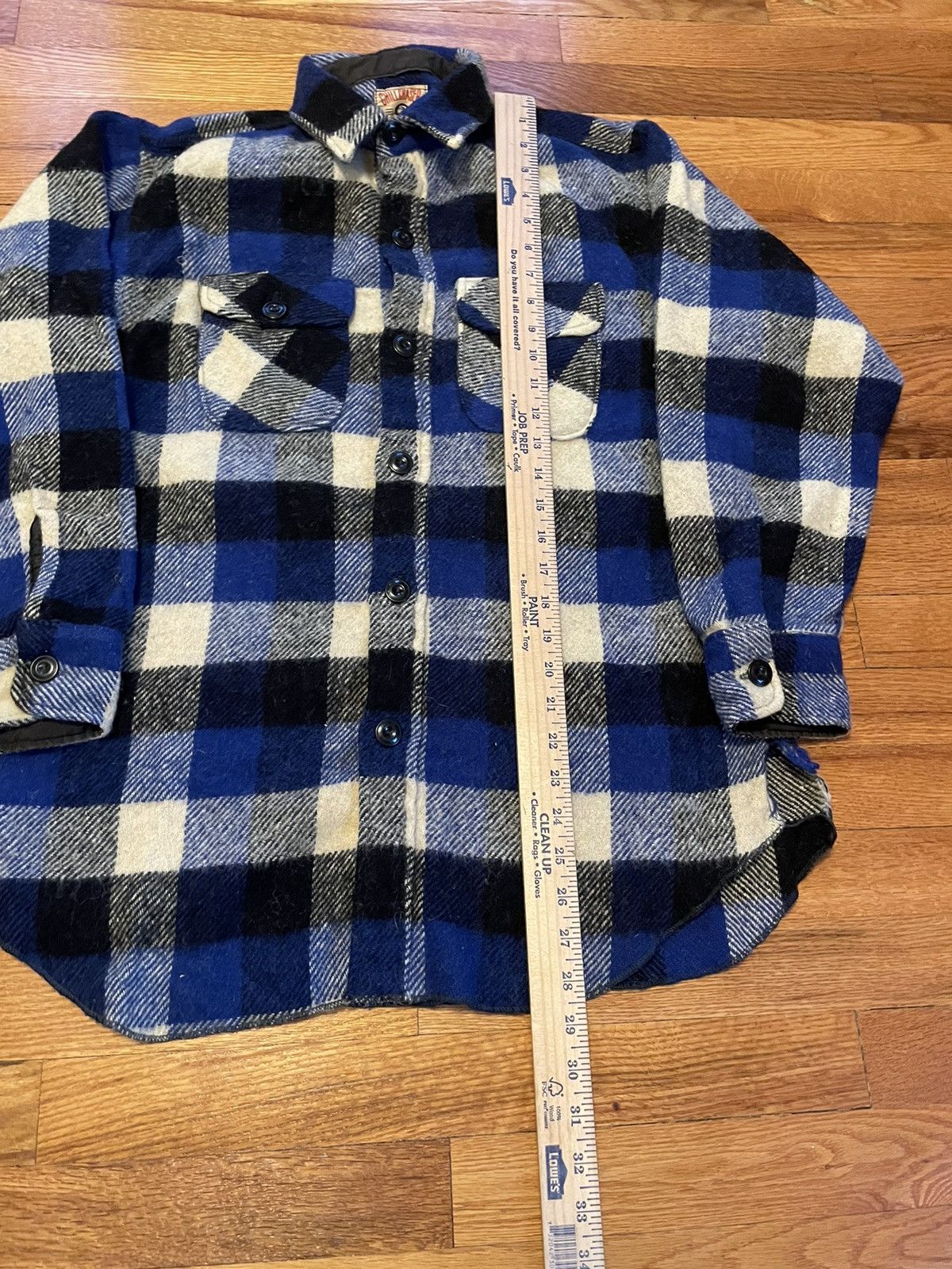 Vintage × Woolrich Woolen Mills 50s True Vintage Chill Chaser Blue Button Up Flannel Size US L / EU 52-54 / 3 - 6 Thumbnail