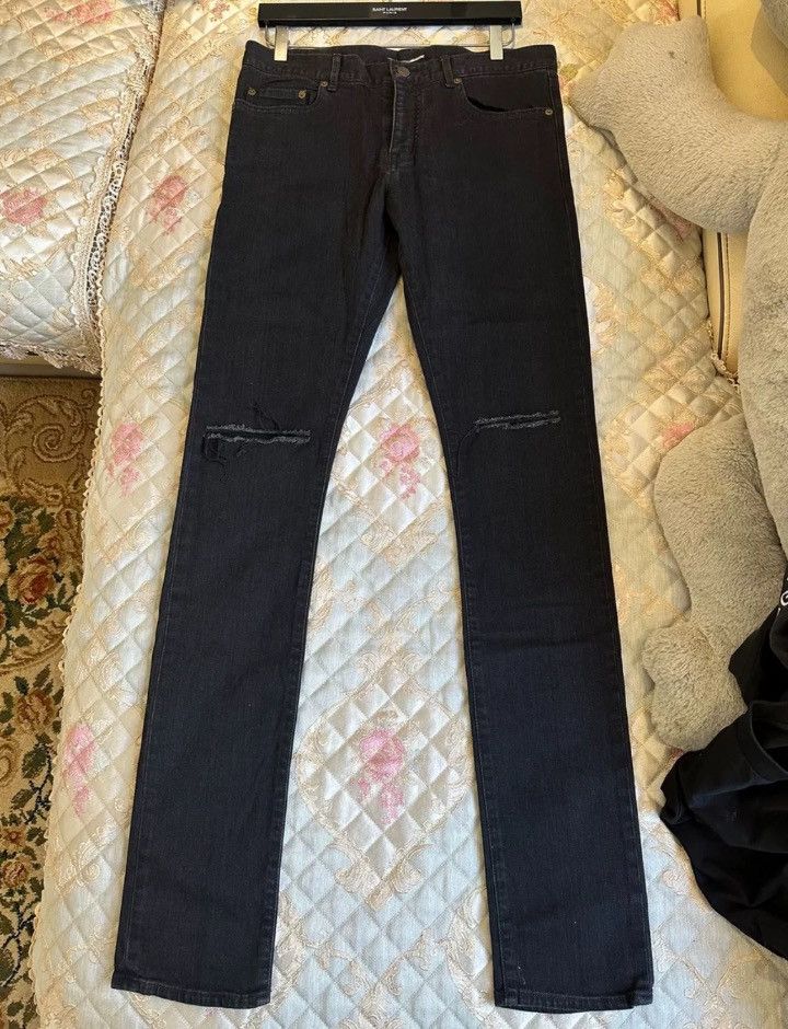 Saint Laurent Paris × Yves Saint Laurent Saint Laurent YSL Knife Cut Jeans2410-Nextarrow Size US 31 - 4 Thumbnail