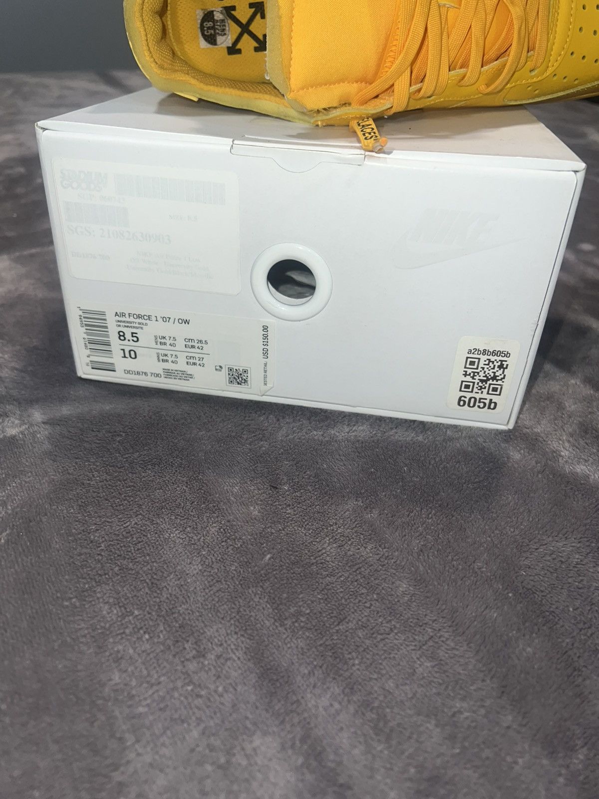 Nike × Off-White Nike Air Force 1 Low x Off-White “Lemonade” Size US 8.5 / EU 41-42 - 9 Thumbnail