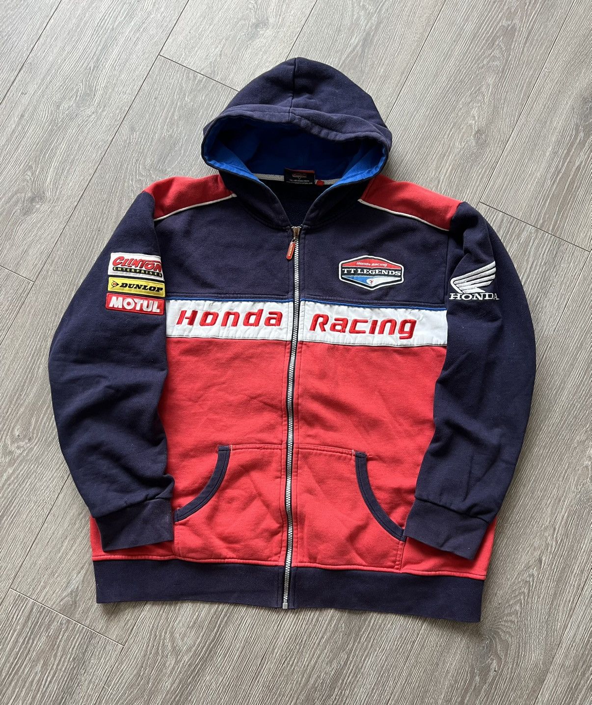 Honda Vintage Honda Racing Zip Hoodie Size US XL / EU 56 / 4 - 1 Thumbnail