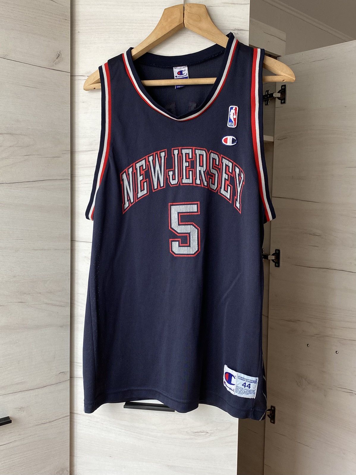 Champion Reversible Champion New Jersey Nets Jersey Kidd #5 L Size US L / EU 52-54 / 3 - 1 Thumbnail