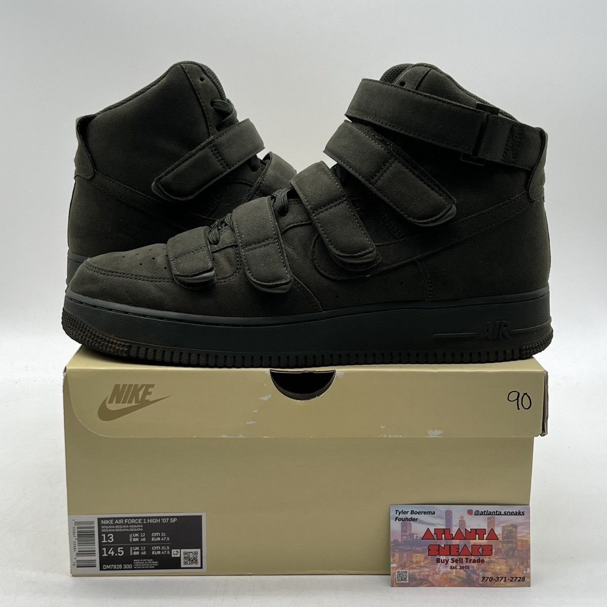 Billie eilish x Air Force 1 hight sequoia