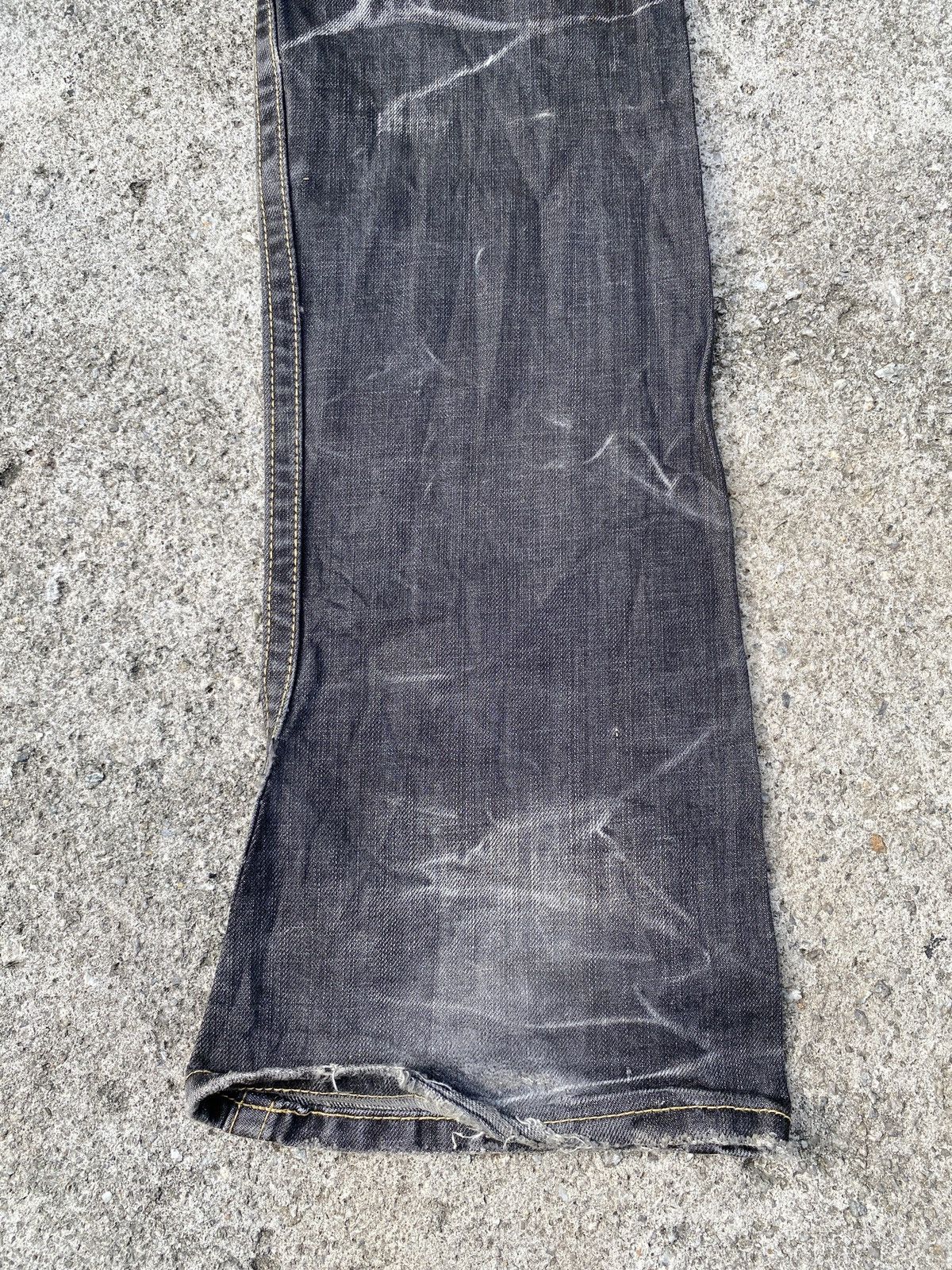 If Six Was Nine × Japanese Brand × Tornado Mart Ozz First Pinball Distressed Claw Marks Slim Flare Denim Size US 30 / EU 46 - 14 Thumbnail