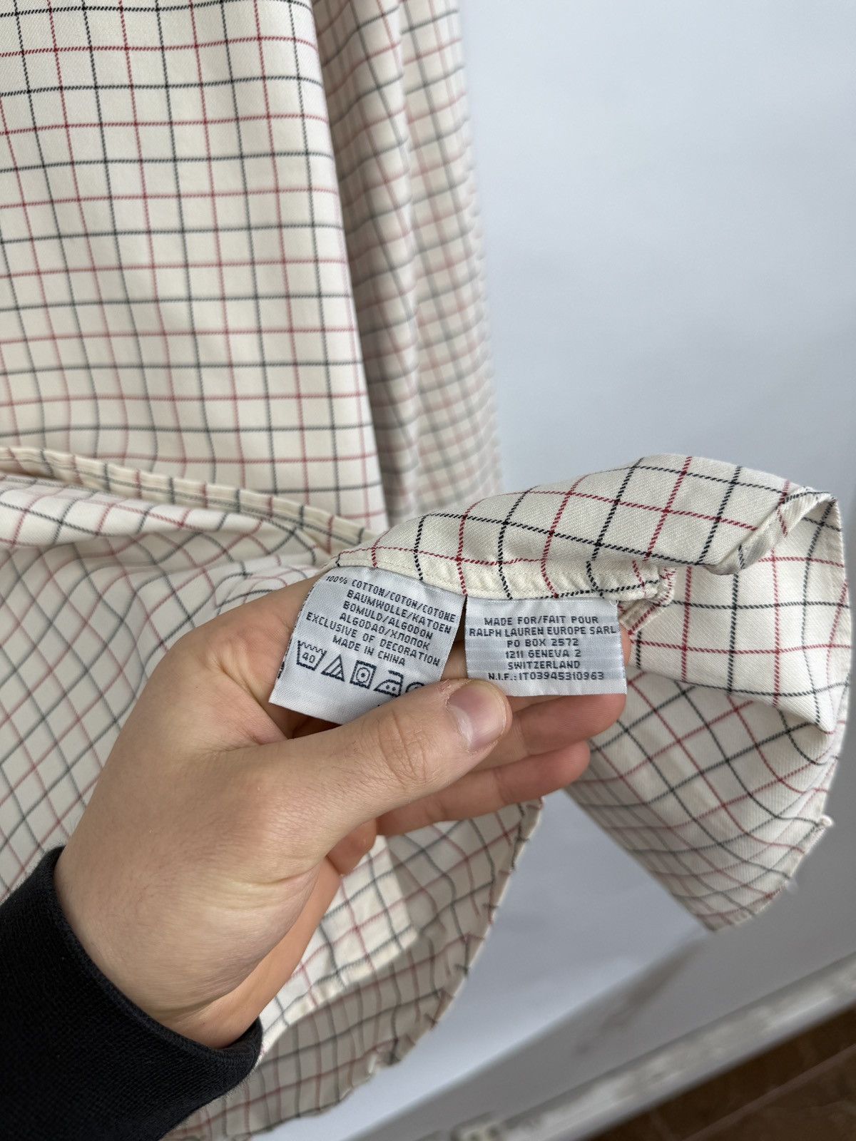 Polo Ralph Lauren 🇺🇸 Vintage 90s Ralph Lauren Flannel Custom Fit Shirt Retro Size US L / EU 52-54 / 3 - 6 Thumbnail