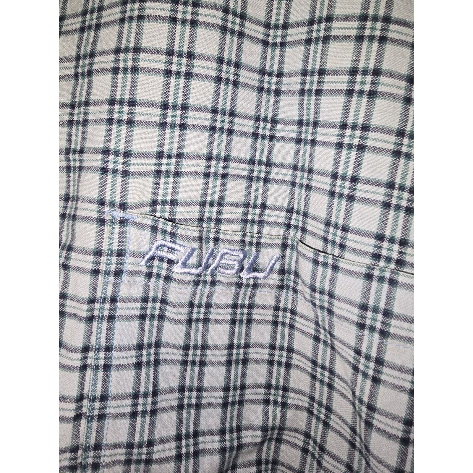Fubu FUBU Mens Button Up Shirt XXL Check Plaid Short Sleeve Y2K Size US XXL / EU 58 / 5 - 2 Thumbnail