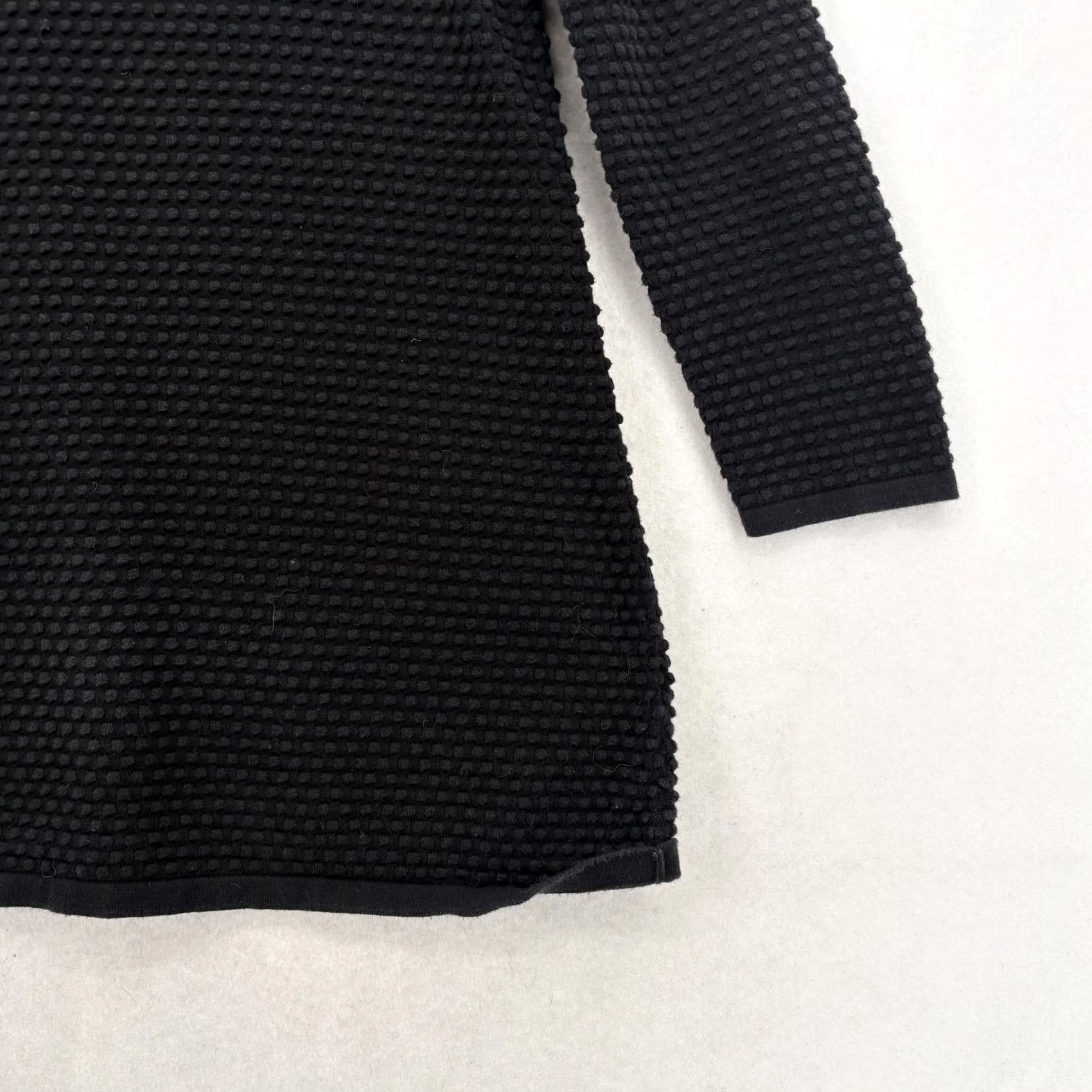 Cos COS Sweater Womens Small Black Waffle-Knit Knit Crew Neck Cotton Tunic Casual Seasonal 100% Cotton Knit Modern Size S / US 4 / IT 40 - 3 Thumbnail