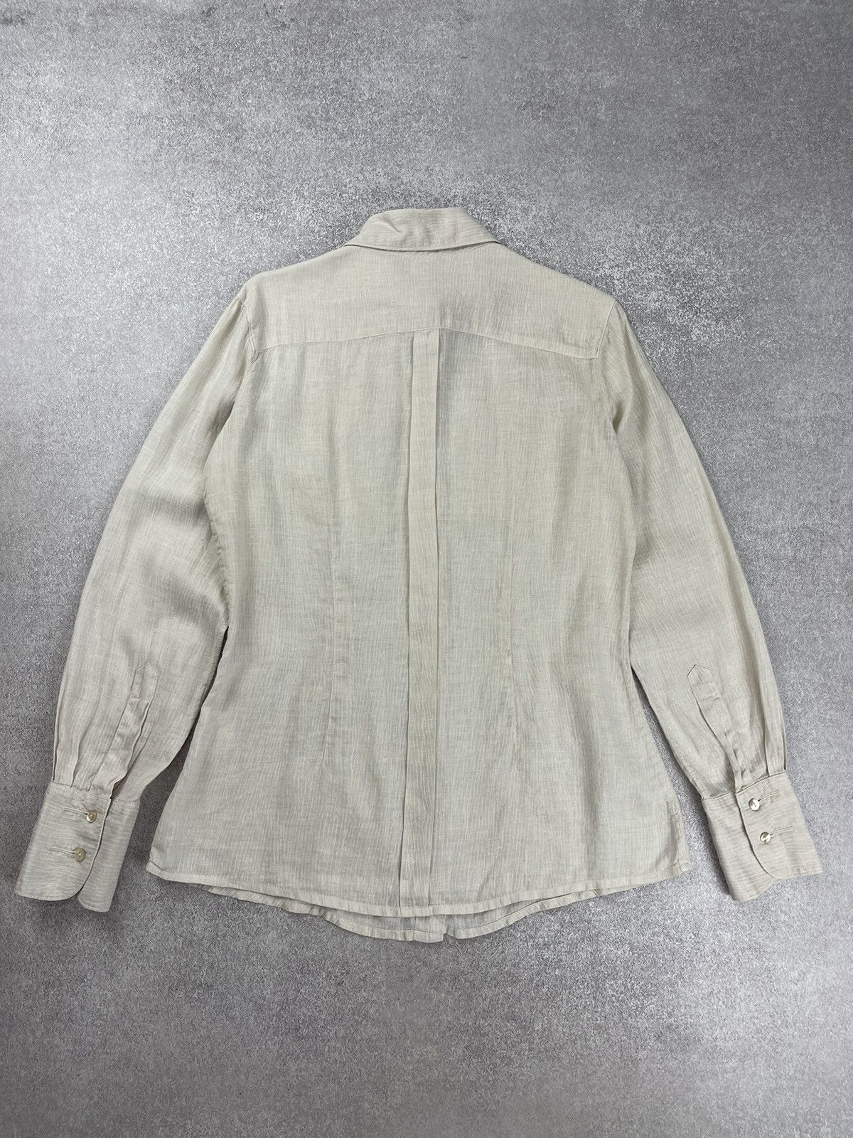 C.P. Company C.P. Company Linen Long Sleeve Shirt Size 46 Size L / US 10 / IT 46 - 8 Thumbnail