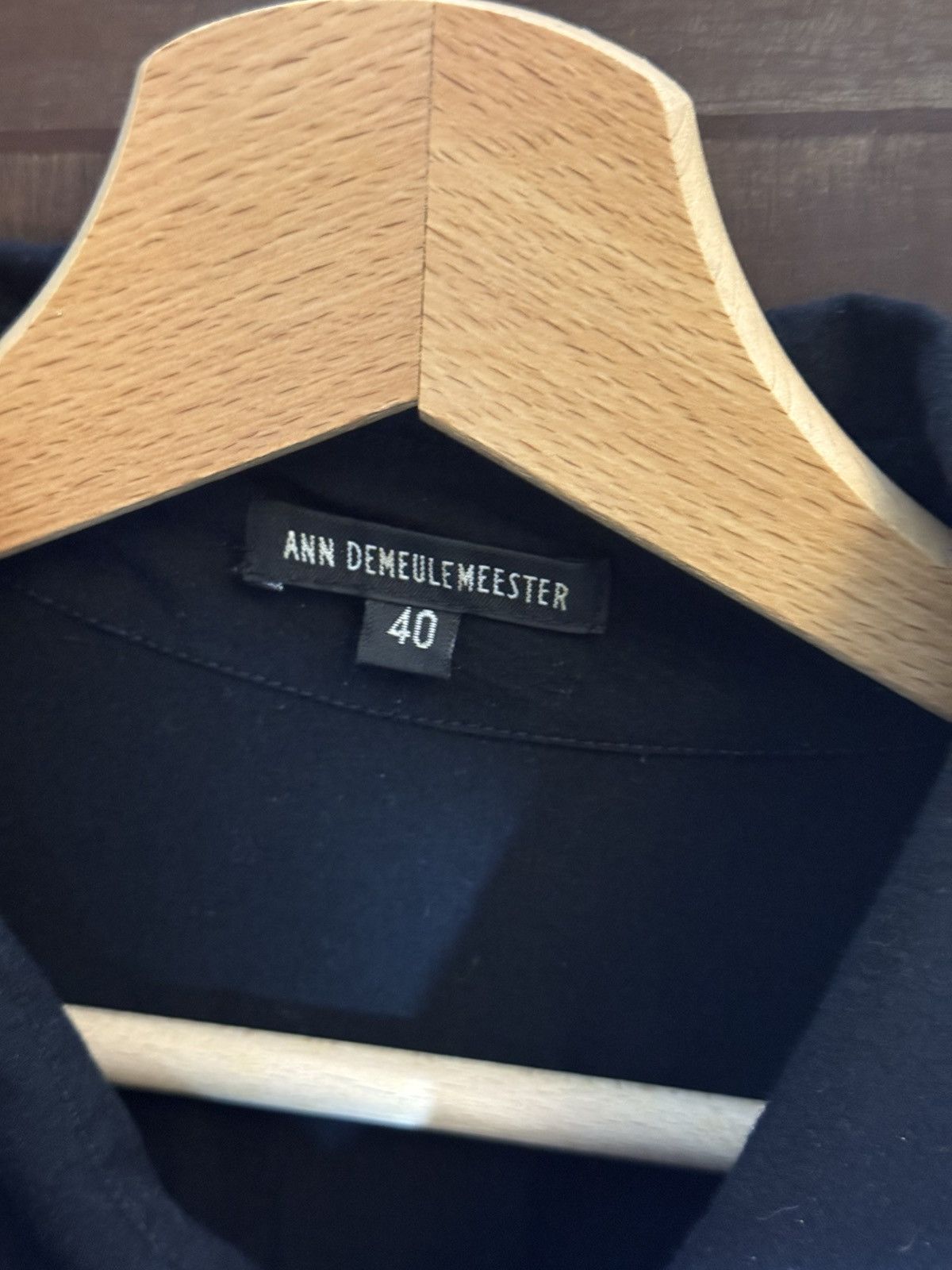 Ann Demeulemeester ann demeulemeester fw10 runway long black shirt 40 fr Size M / US 6-8 / IT 42-44 - 2 Thumbnail