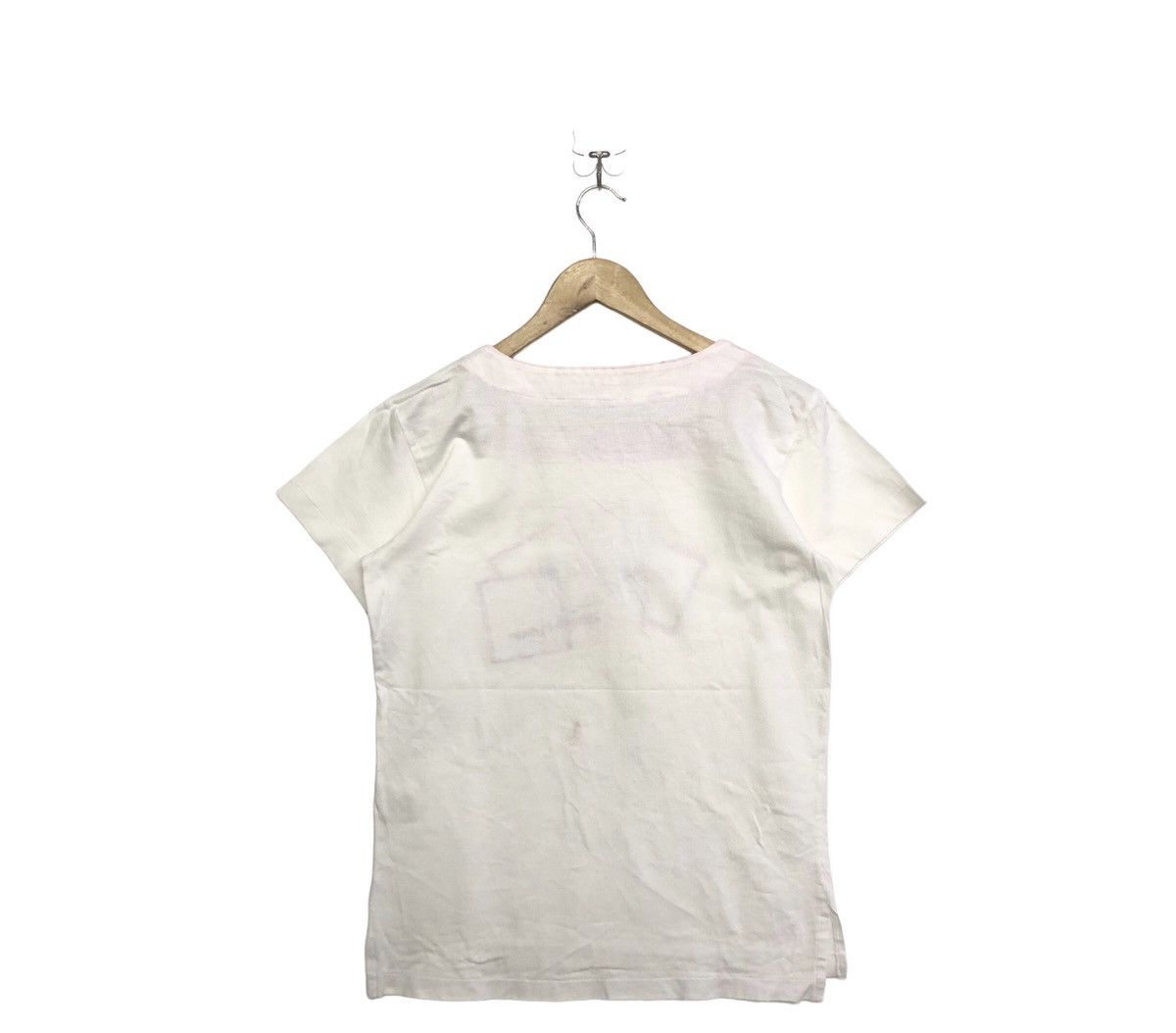 Courreges Vintage Courreges Paris Embriodered Spellout Design Tshirt Size XS / US 0-2 / IT 36-38 - 2 Thumbnail