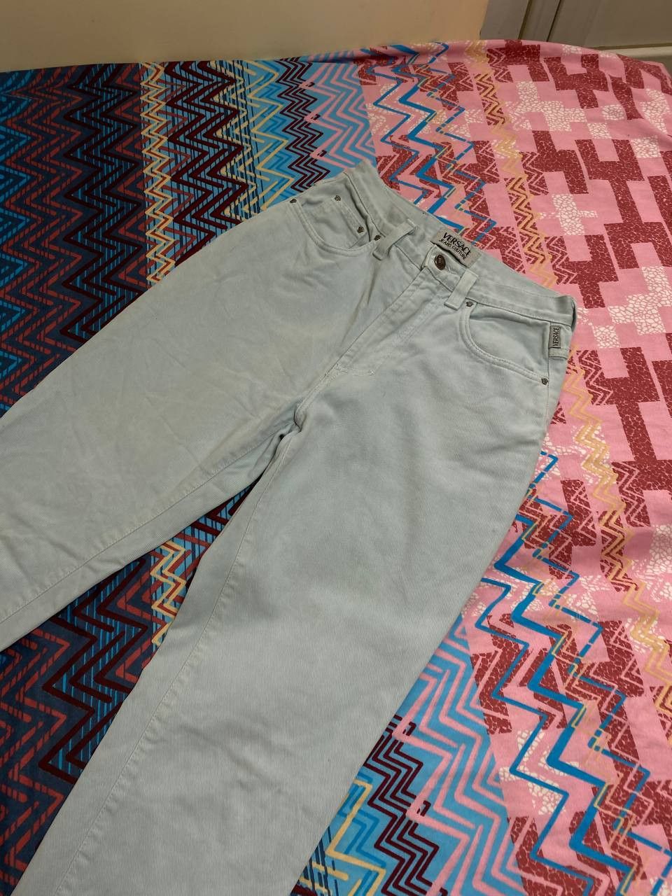 Versace × Versace Jeans Couture Vintage Versace Jeans Couture Blue Denim Jeans Pants Size 29" - 12 Thumbnail