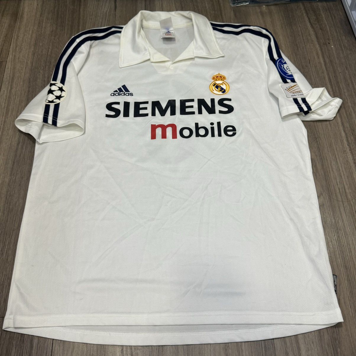 Adidas Real Madrid 02/03 CL home shirt #6 I.Helguera Size US L / EU 52-54 / 3 - 1 Thumbnail