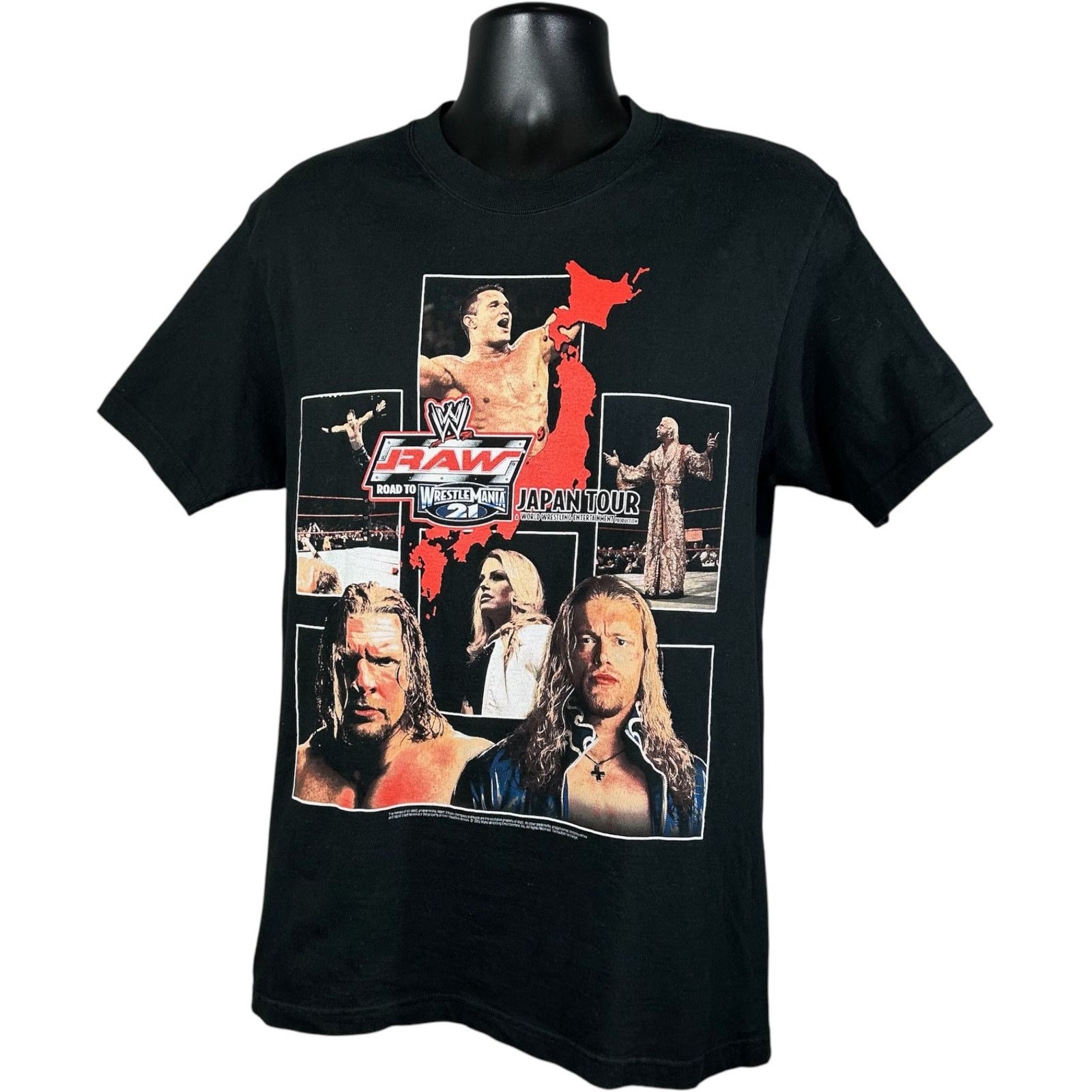 Vintage Vintage WWE RAW Road To Wrestlemania 21 Japan Tour Tee Large Size US L / EU 52-54 / 3 - 3 Thumbnail