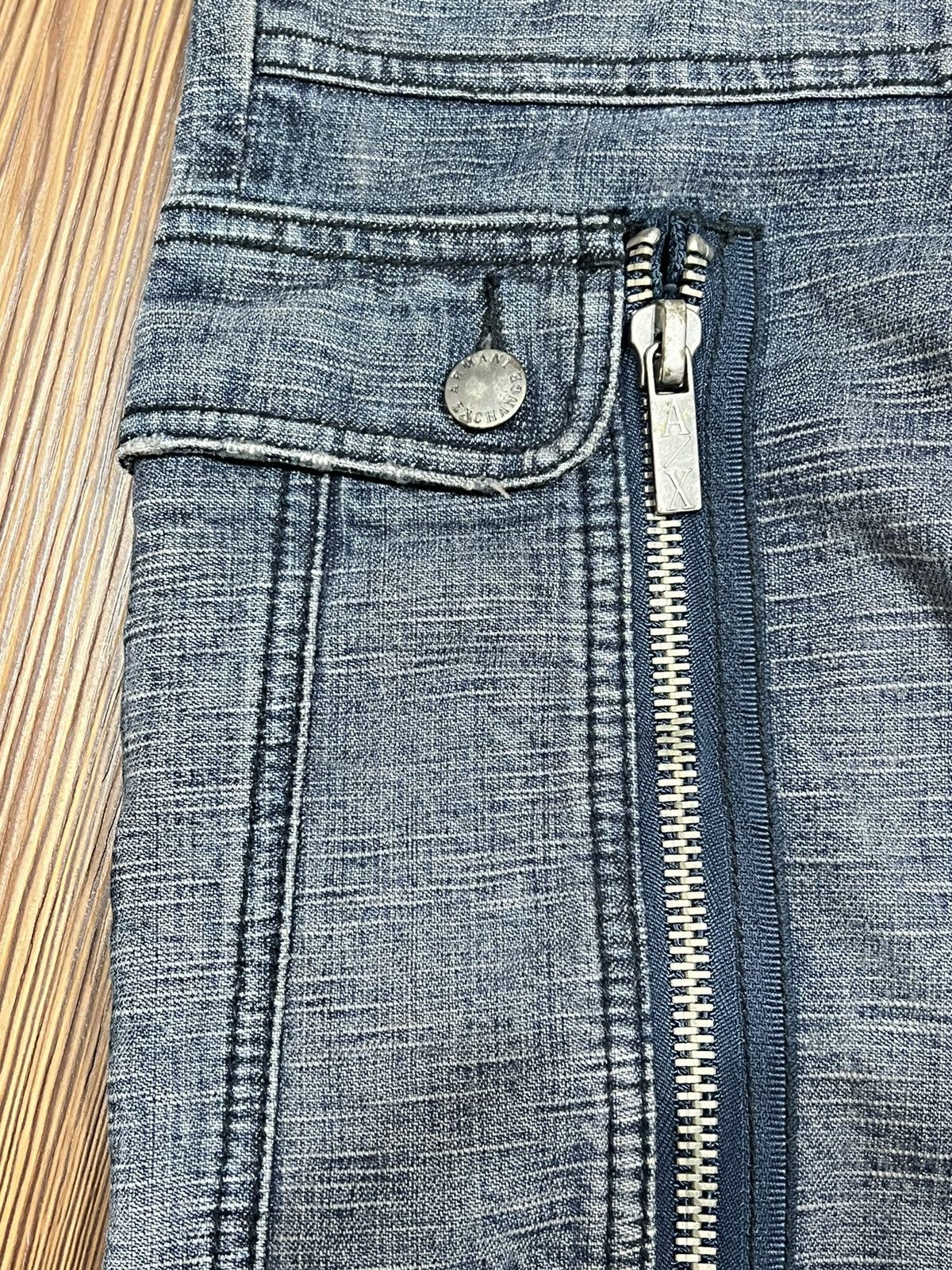 Armani Exchange vintage Armani Exchange Zip-up Jeans Size US 31 - 3 Thumbnail