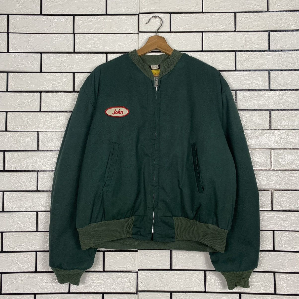 Vintage 🔥VINTAGE FLY BOMBER JACKET 60’s WORK DUCK CANVAS DETROIT Size US M / EU 48-50 / 2 - 1 Thumbnail