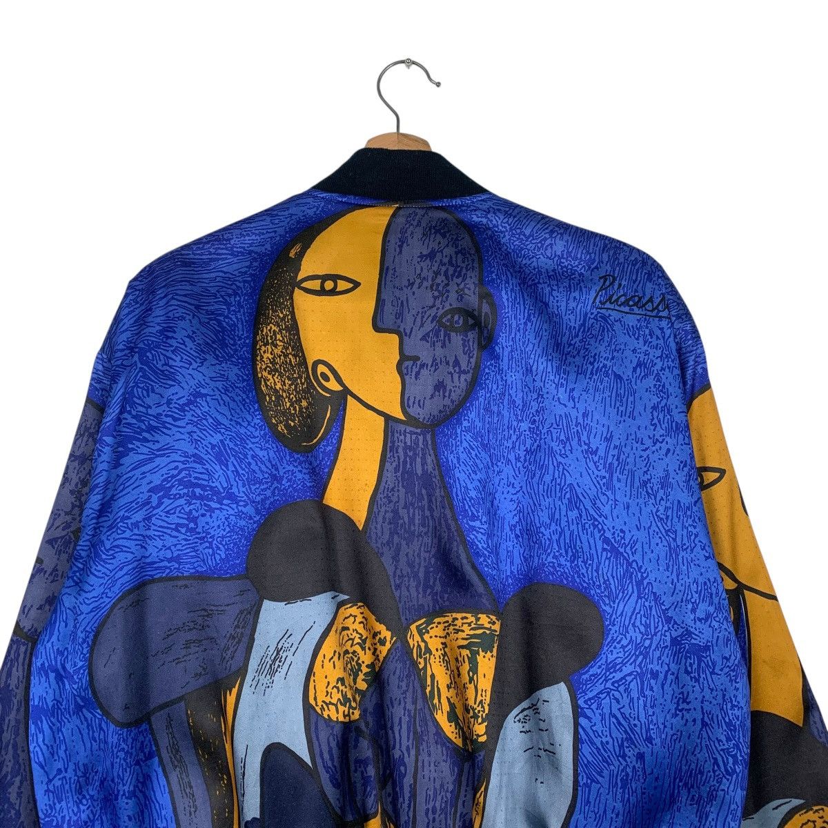 Japanese Brand Nice Design Picasso Full Print Satin Bomber Jacket Size US M / EU 48-50 / 2 - 8 Thumbnail