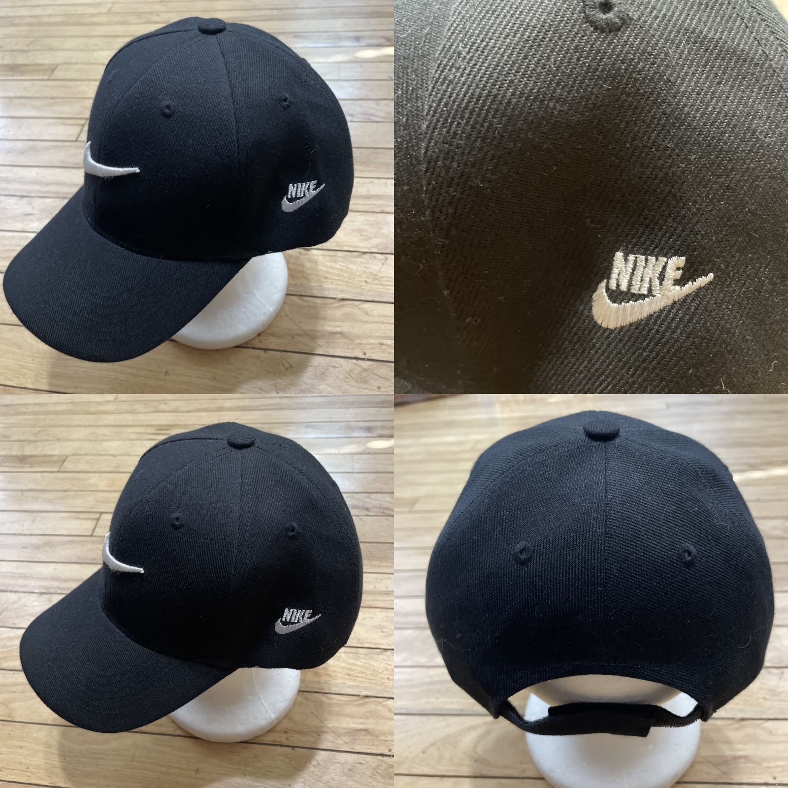 Nike Nike Check Logo Hat Black White Streetwear Adjustable Clasp Adult Men Size ONE SIZE - 8 Thumbnail