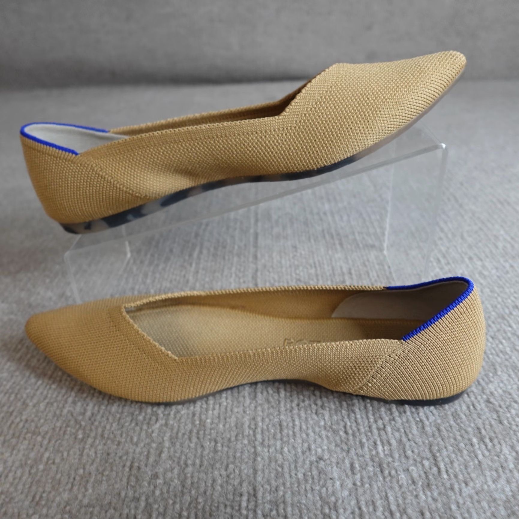 Rothy's Rothy’s Women Flat 8.5 Beige Ecru Point Solid Slip On Summer Casual Women Flats Size US 9 / IT 39 - 7 Thumbnail
