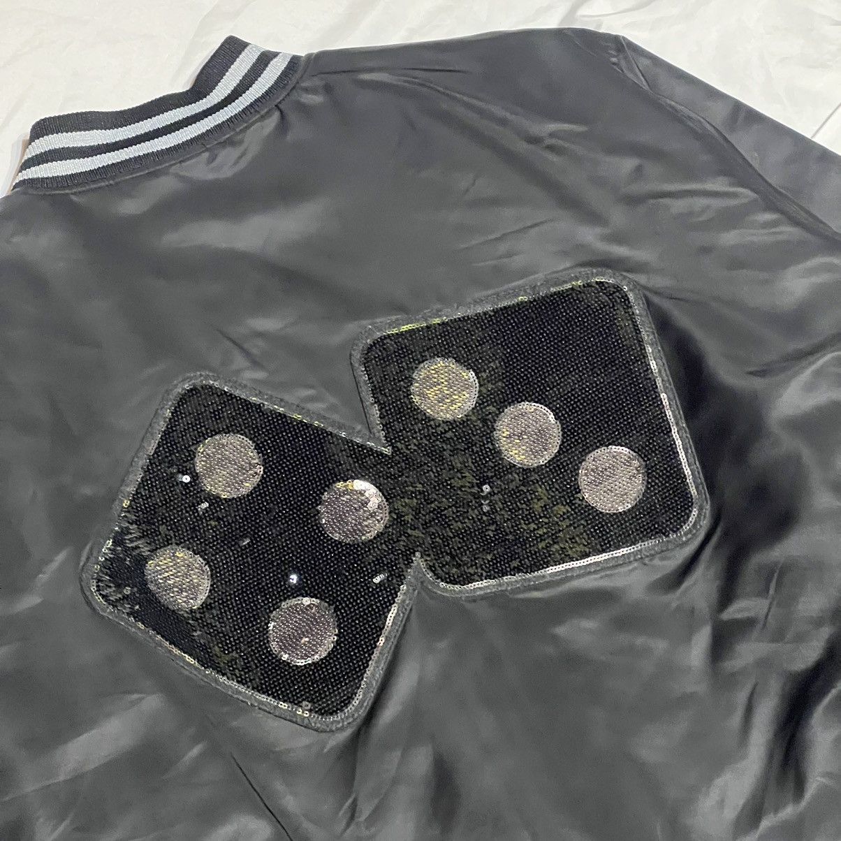 Stussy Stussy Dice Sequins Statin Jacket in Black Size US XXL / EU 58 / 5 - 5 Thumbnail