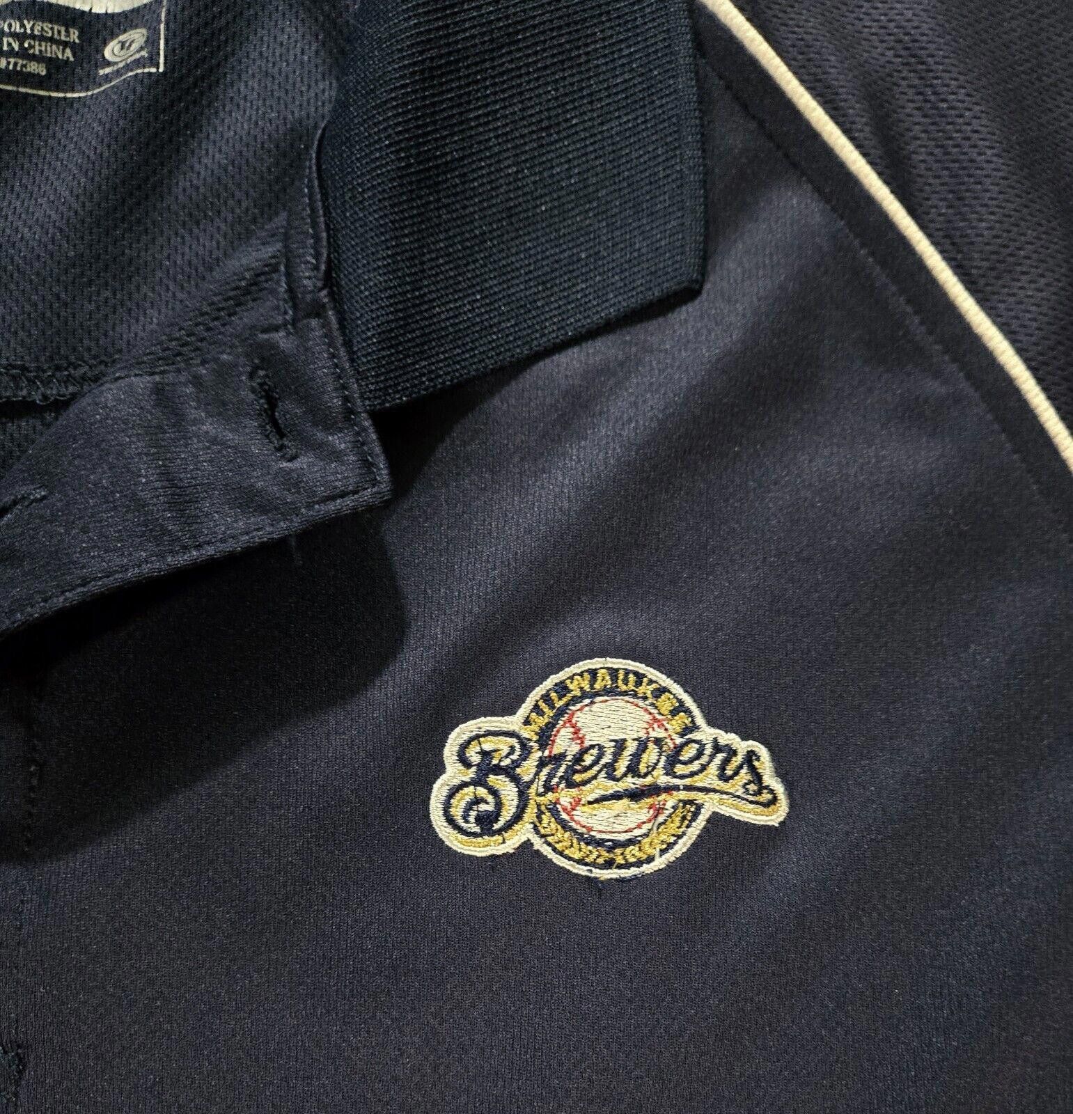 Designer True Fan Genuine Brewers Collared Short Sleeve Shirt Polo Size ONE SIZE - 3 Thumbnail